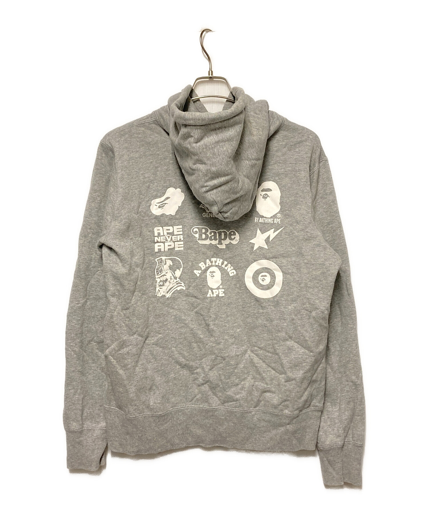 A BATHING APE エイプパーカー グレー Mサイズ ape エイプ パーカー 