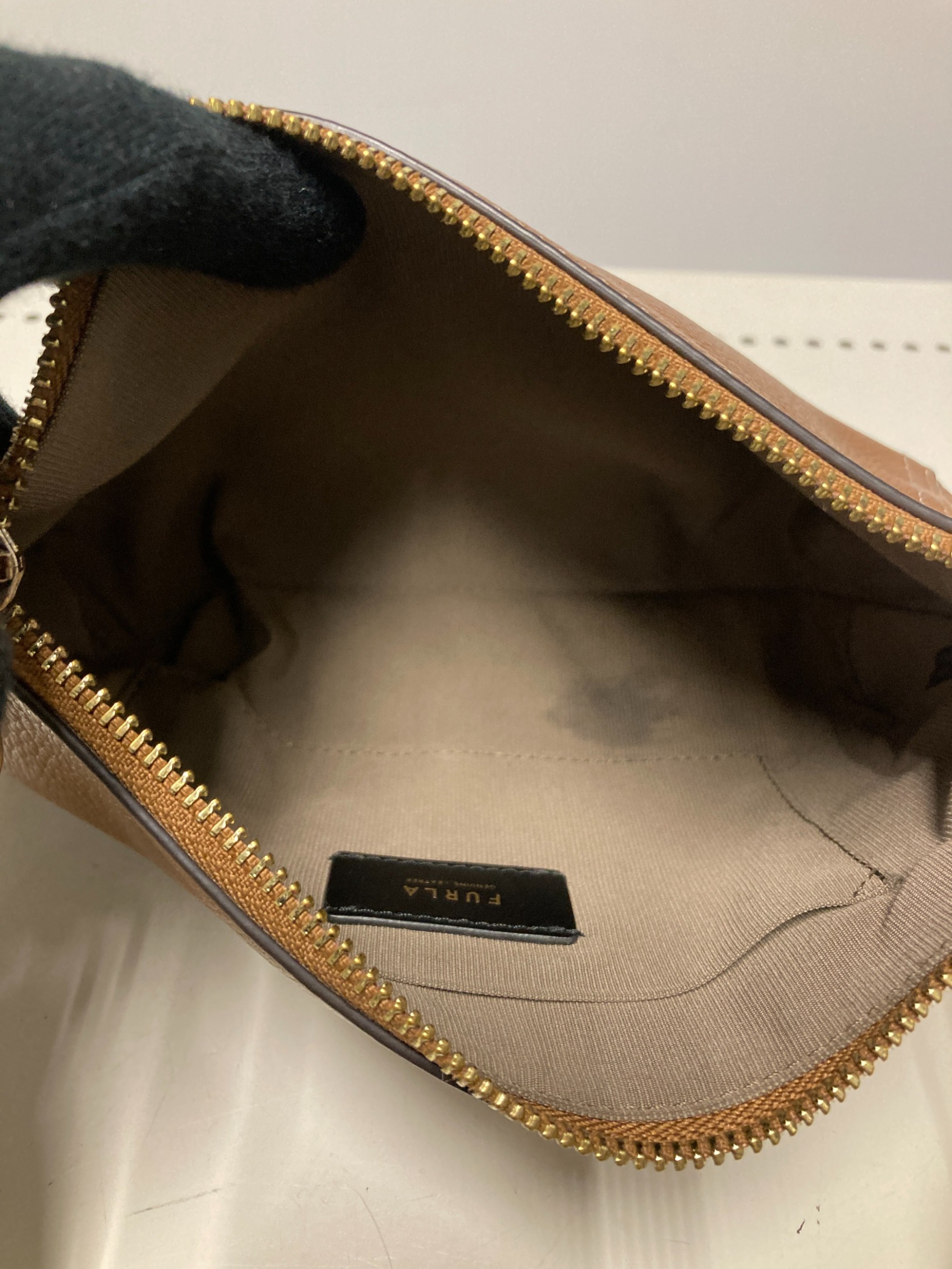 FURLA フルラ/ケリスレザーショルダー/Aランク/92【中古】 FURLA（フルラ） ジルダ レザー バイカラー 2way ショルダーバッグ