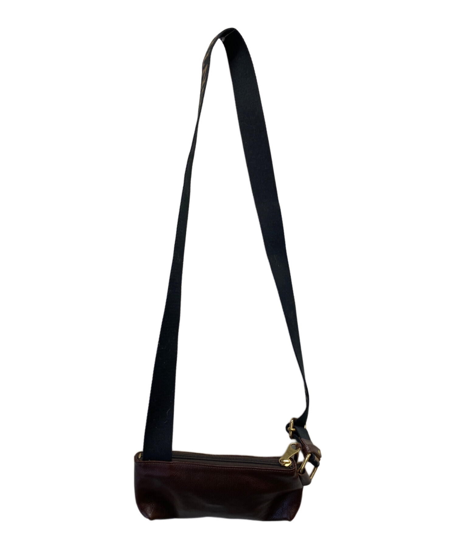 【希少商品】IL BISONTE ボディバッグ　レザーバッグ　　ブラウン 中古・古着通販】IL BISONTE (イル ビゾンテ) レザーボディバッグ