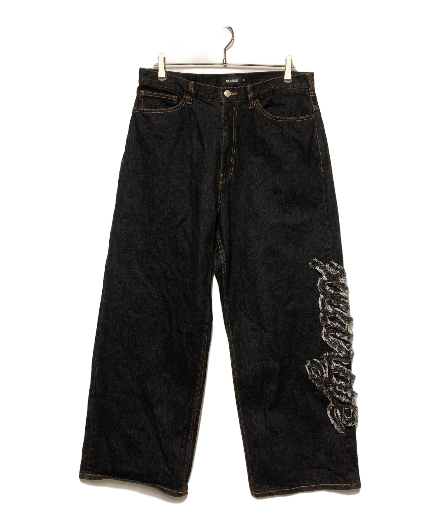 中古・古着通販】XLARGE (エックスラージ) PATCHED DENIM PANTS