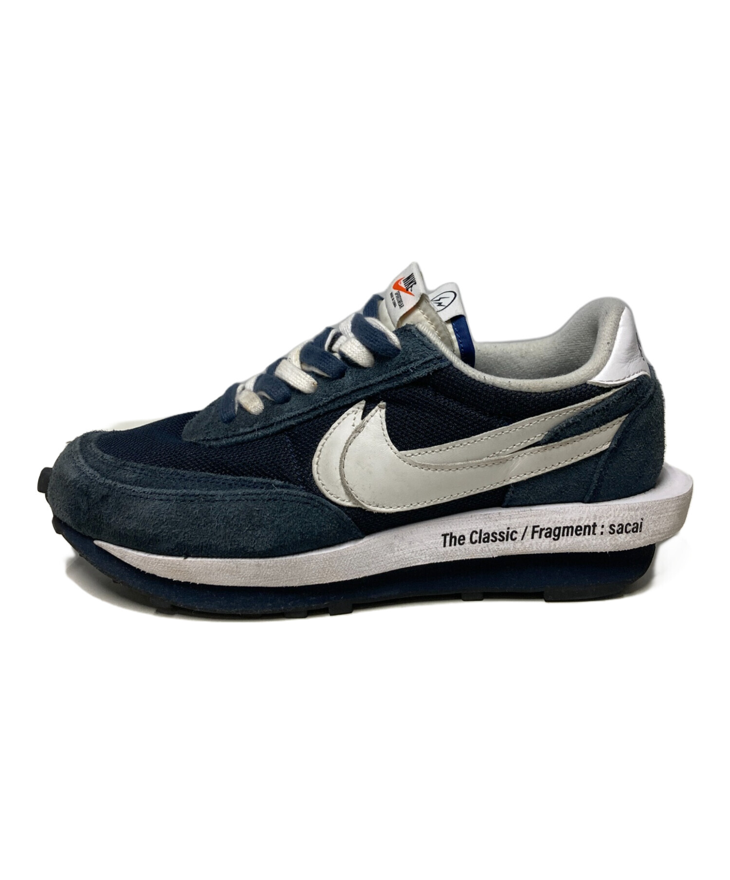 NIKE sacai スニーカー ネイビー/ホワイト NIKE (ナイキ) ×Sacai 