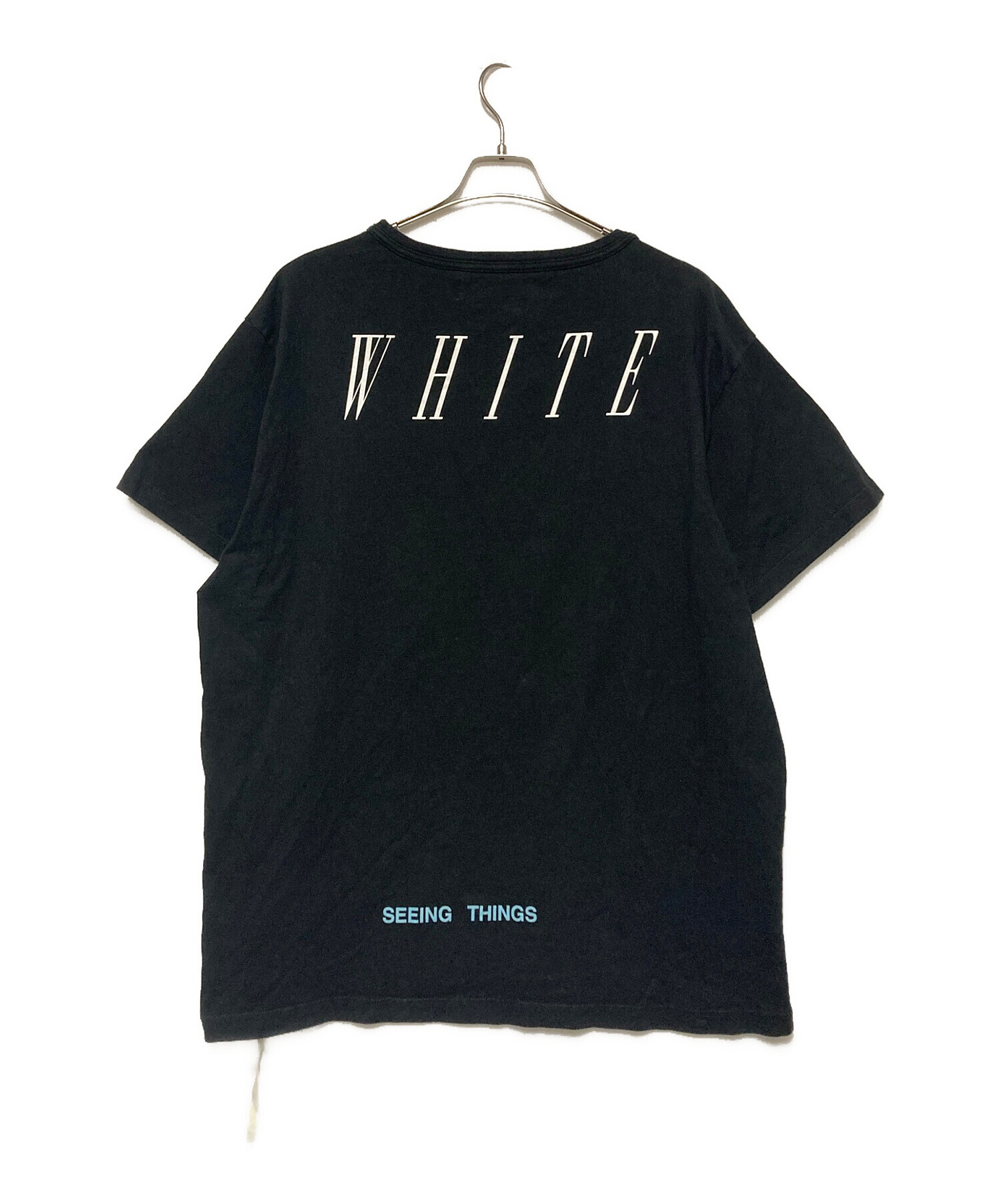 中古・古着通販】OFFWHITE (オフホワイト) NOT REALプリントTシャツ 