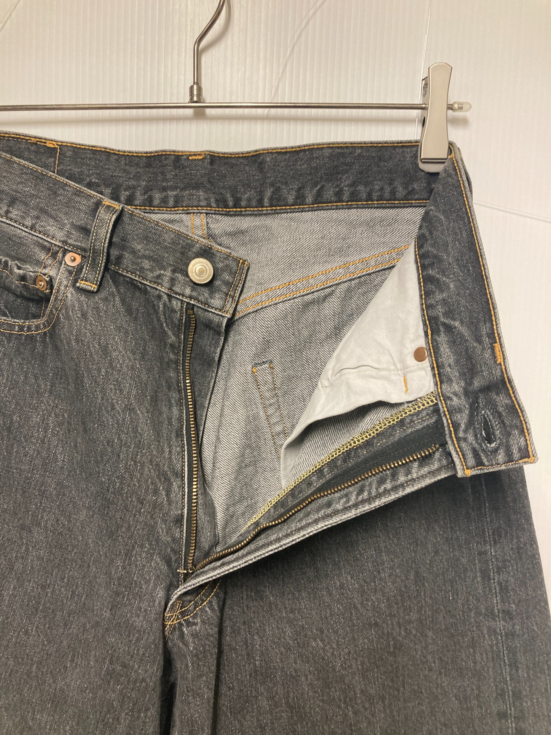 中古・古着通販】INTERIM (インテリム) デニムパンツ ブラック サイズ