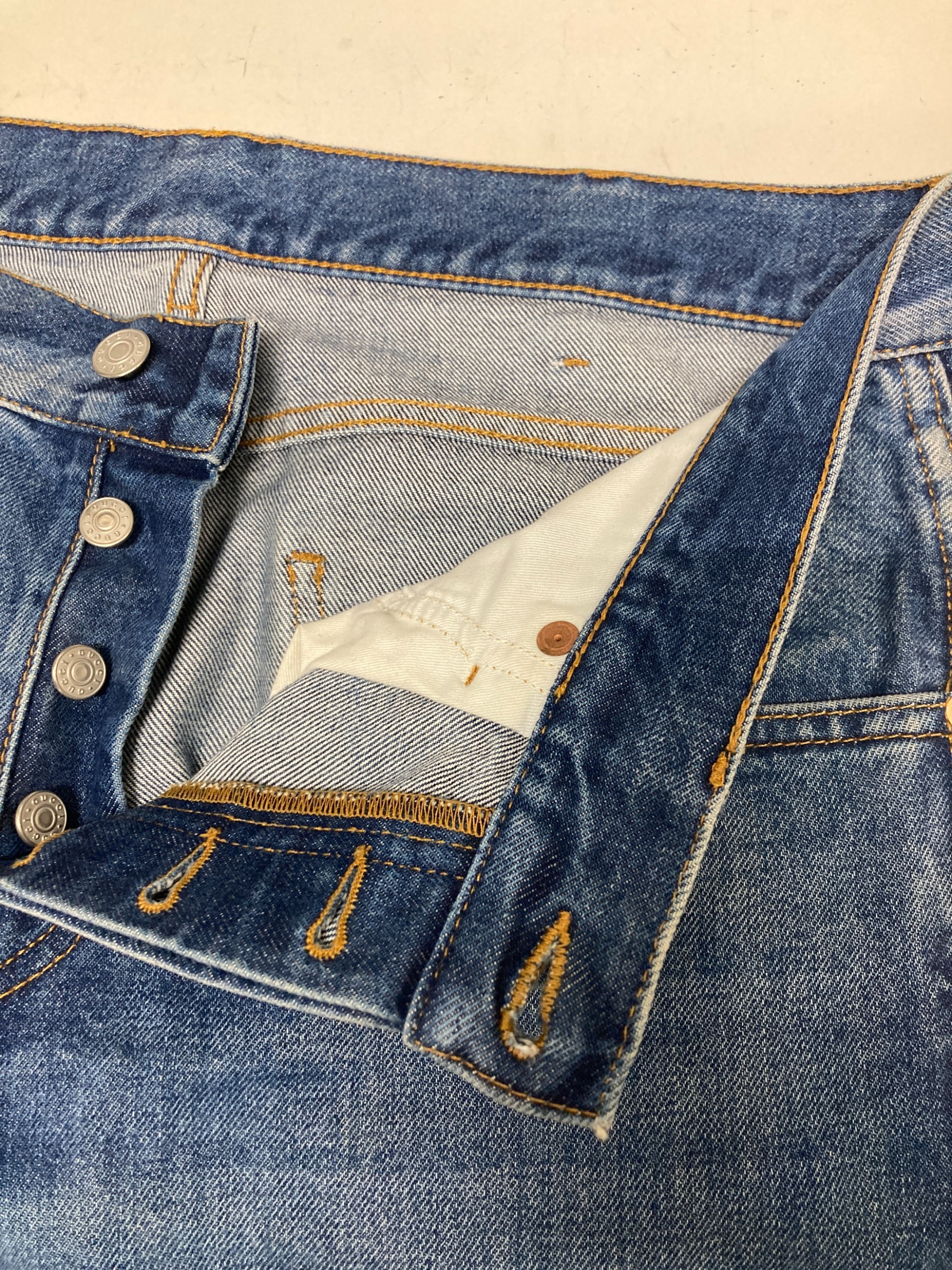 中古・古着通販】GUCCI (グッチ) センターラインデニムパンツ