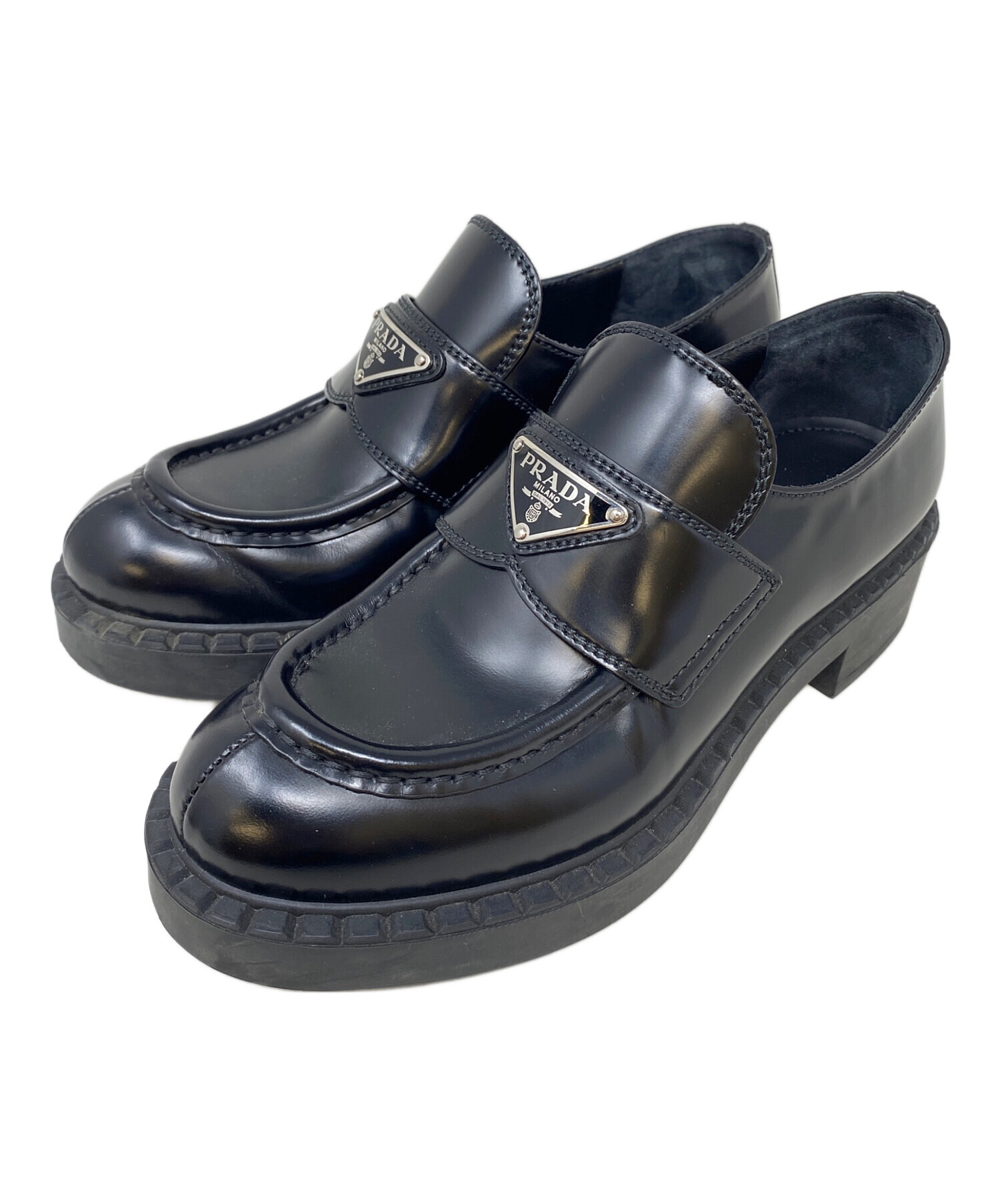 中古・古着通販】PRADA (プラダ) チョコレート ブラッシュドレザー