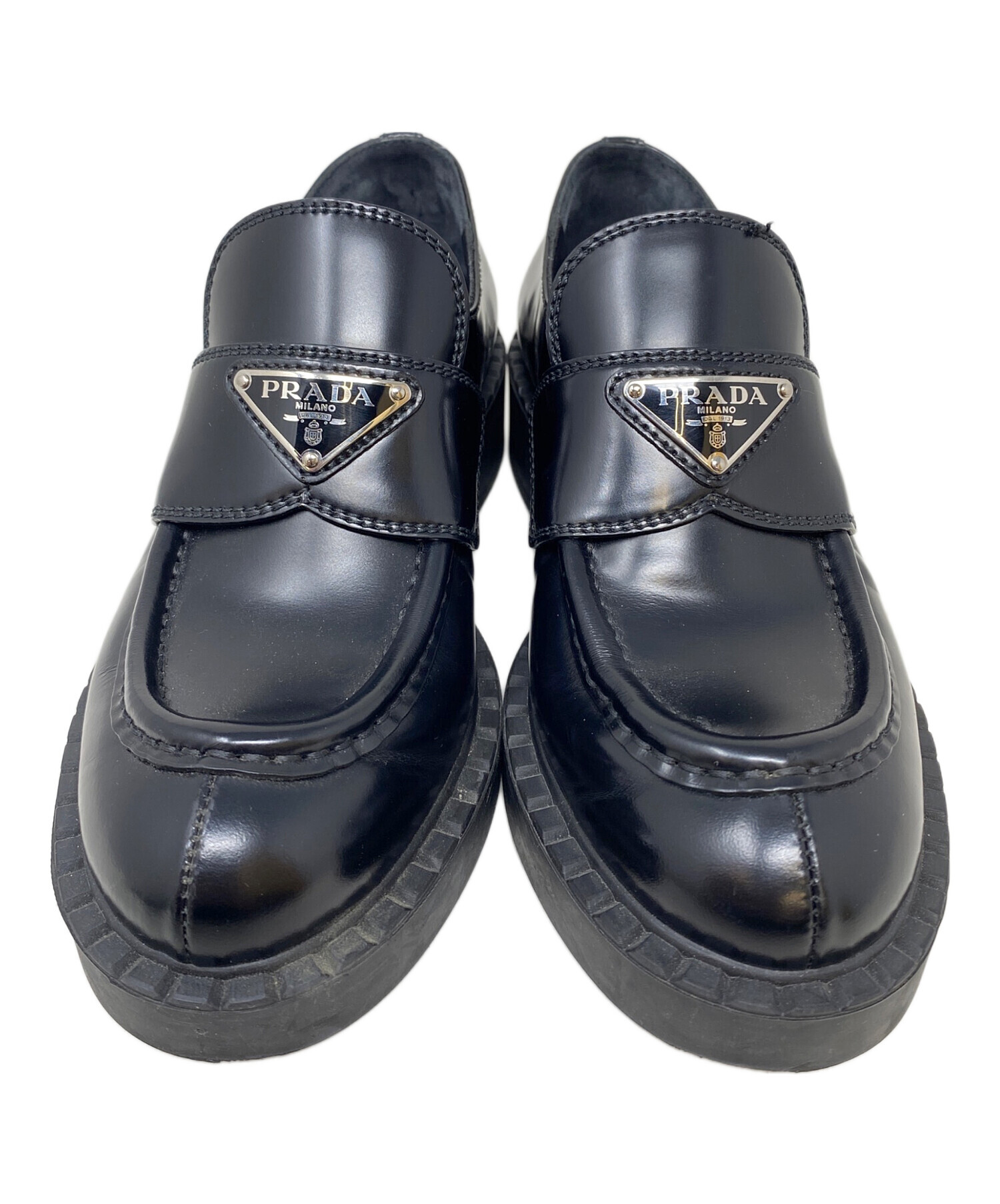 中古・古着通販】PRADA (プラダ) チョコレート ブラッシュドレザー