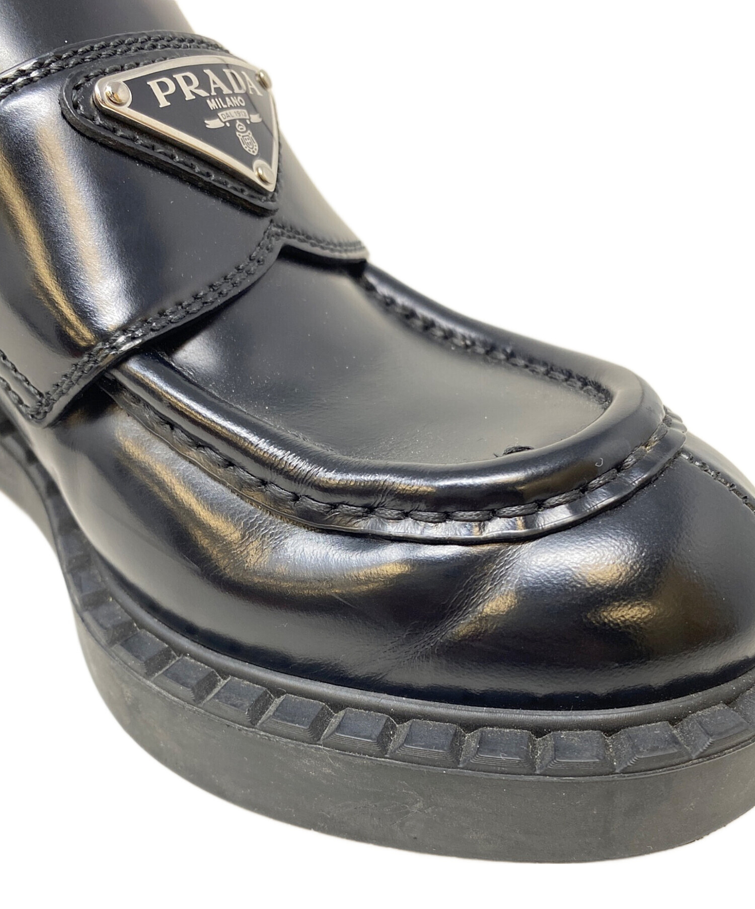 中古・古着通販】PRADA (プラダ) チョコレート ブラッシュドレザー