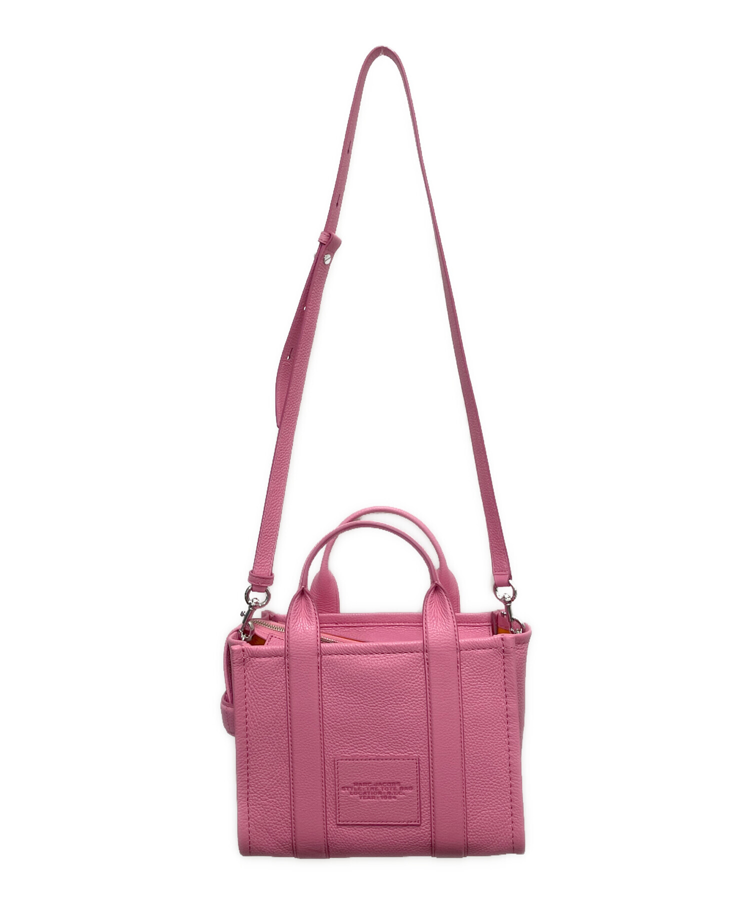 【新品未使用】MARC JACOBS ザ レザー トートバッグ ピンク ローズ 中古・古着通販】MARC JACOBS (マークジェイコブズ) レザートート