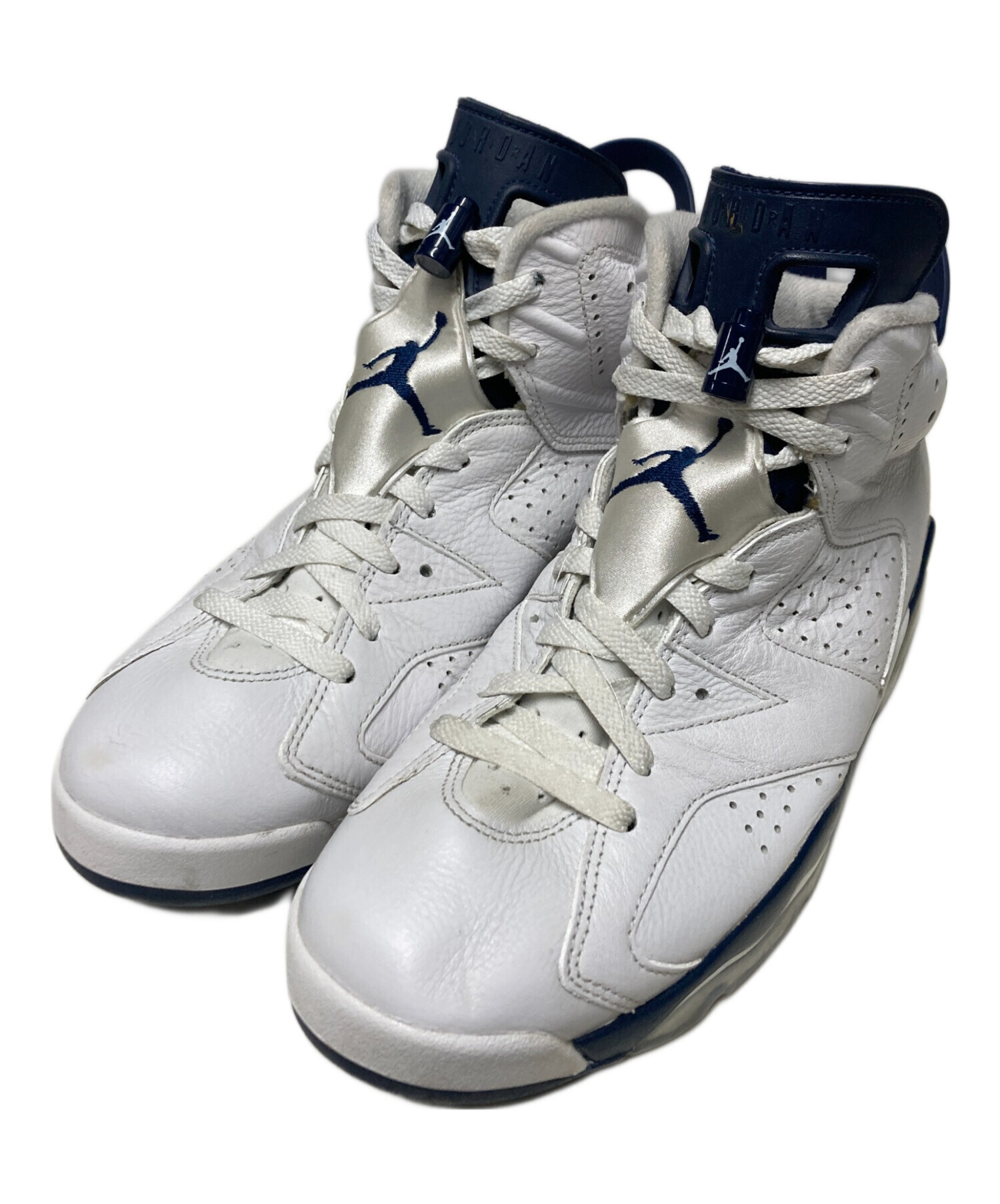 中古・古着通販】NIKE (ナイキ) AIR JORDAN 6 RETRO ホワイト×ネイビー 
