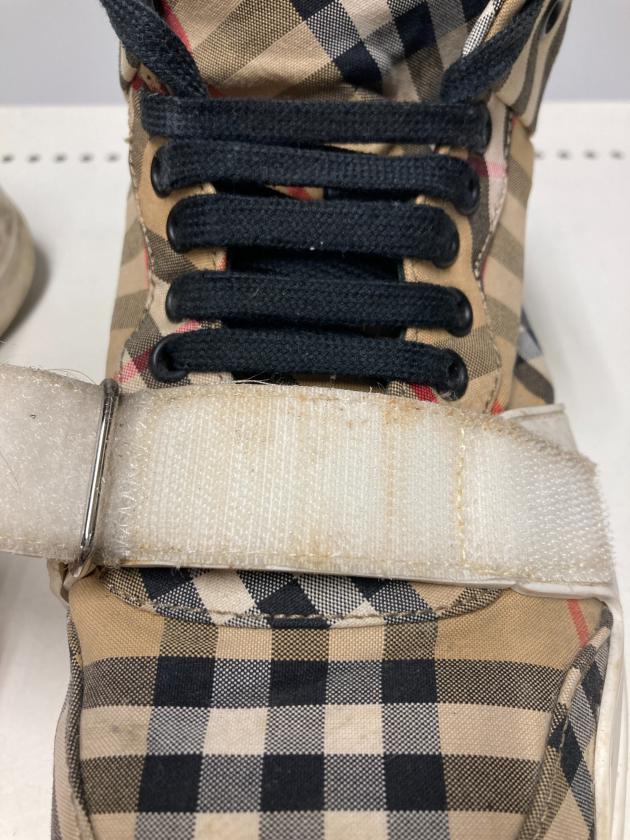 美品⭐️バーバリー ノバチェック ベルクロ ダッド スニーカー 27cm相当 美品✨ バーバリー ノバチェック スニーカー メンズ 27cm 美品