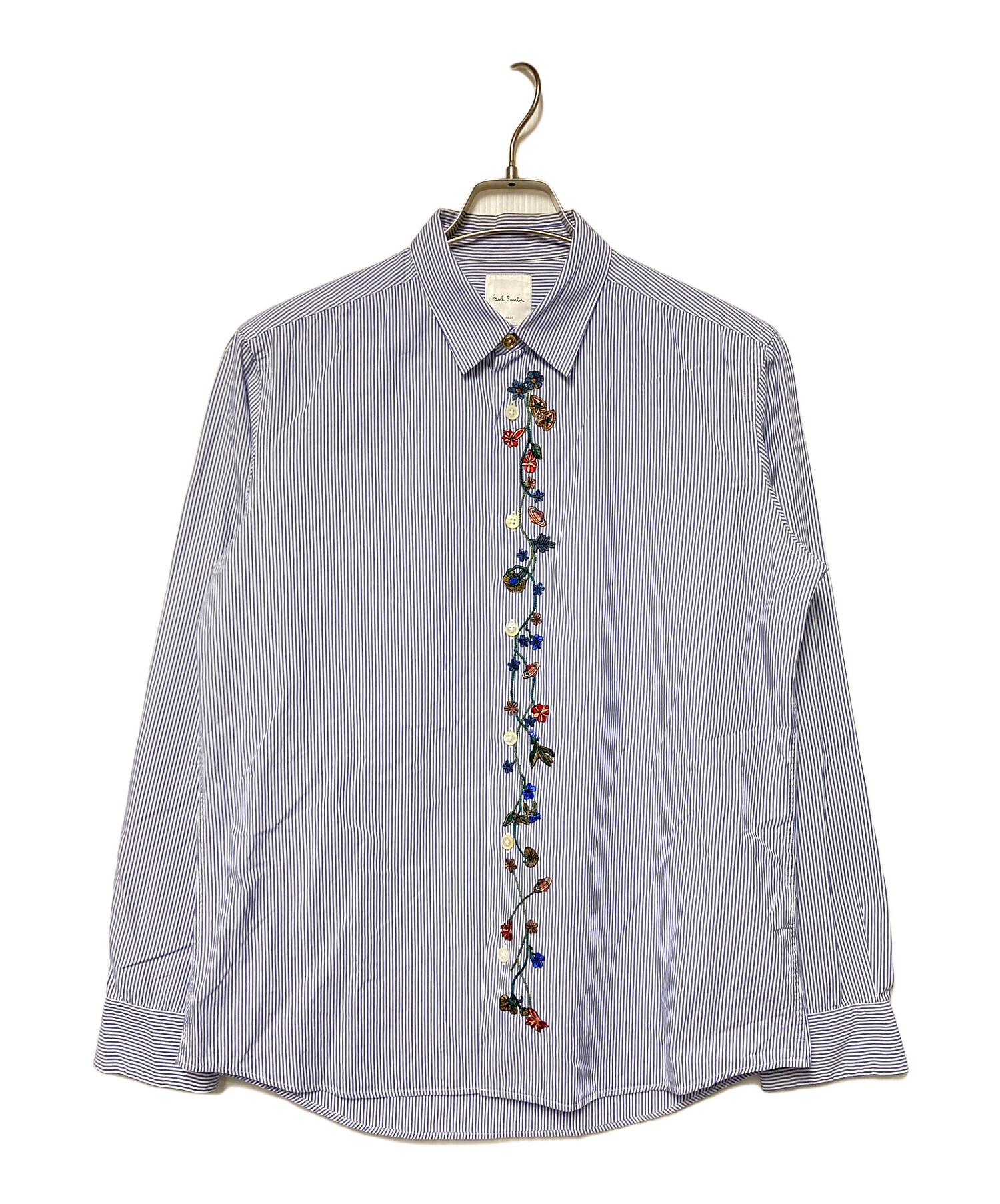 Paul Smith メンズ　ストライプシャツ 中古・古着通販】PAUL SMITH (ポールスミス) 刺繍ストライプシャツ