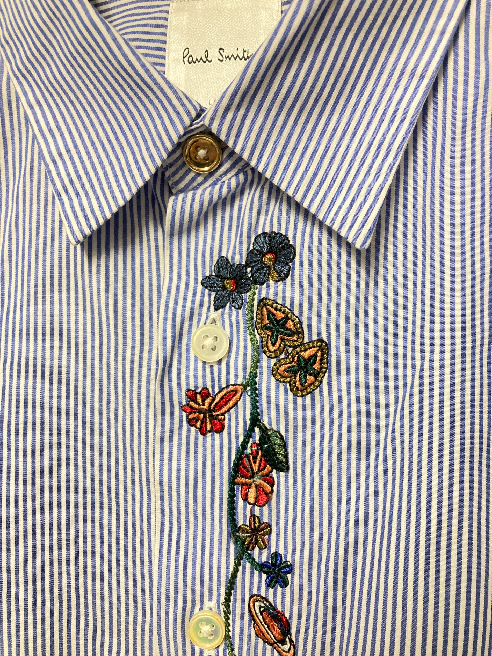 中古・古着通販】PAUL SMITH (ポールスミス) 刺繍ストライプシャツ