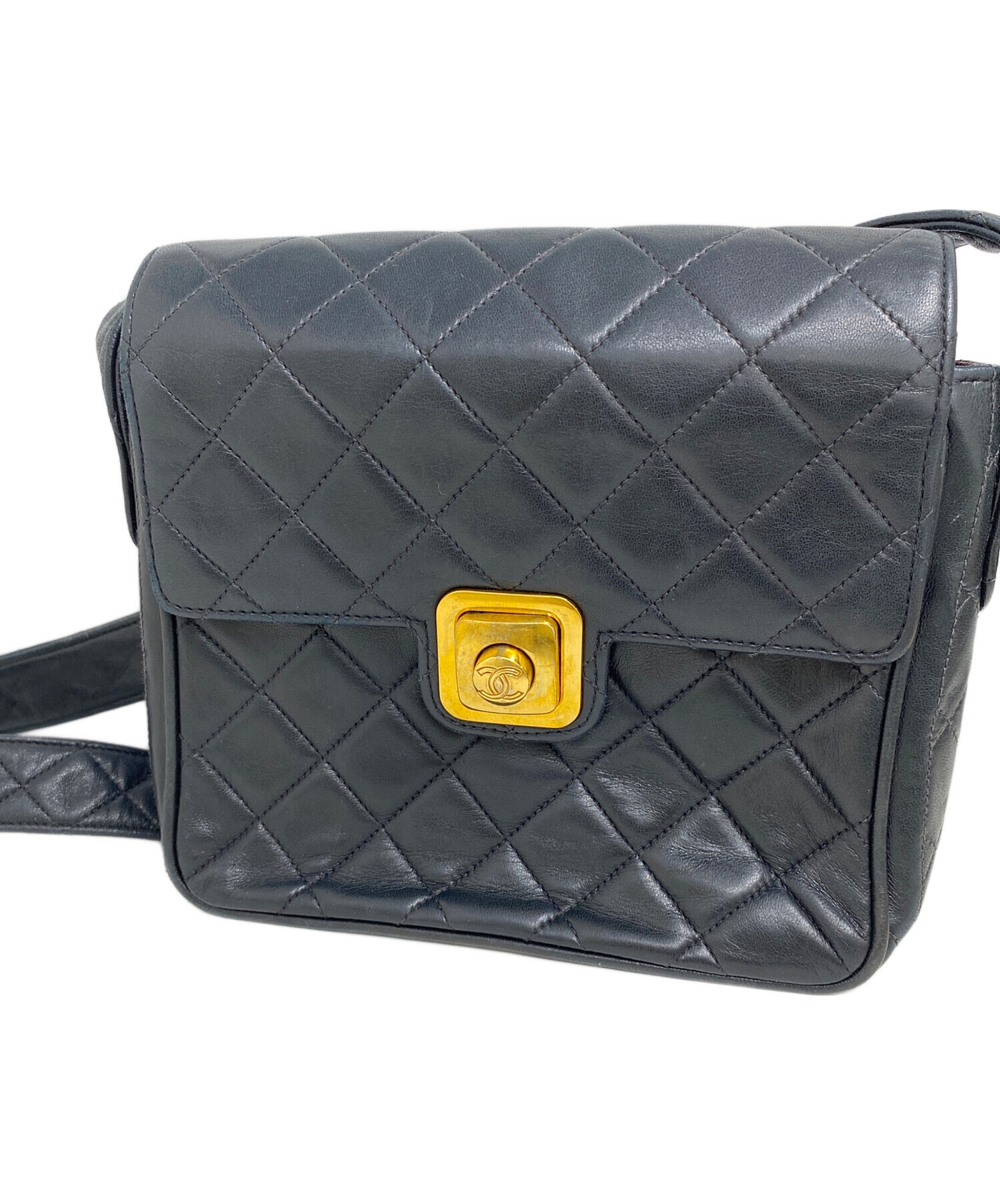 中古・古着通販】CHANEL (シャネル) ショルダーバッグ ブラック 