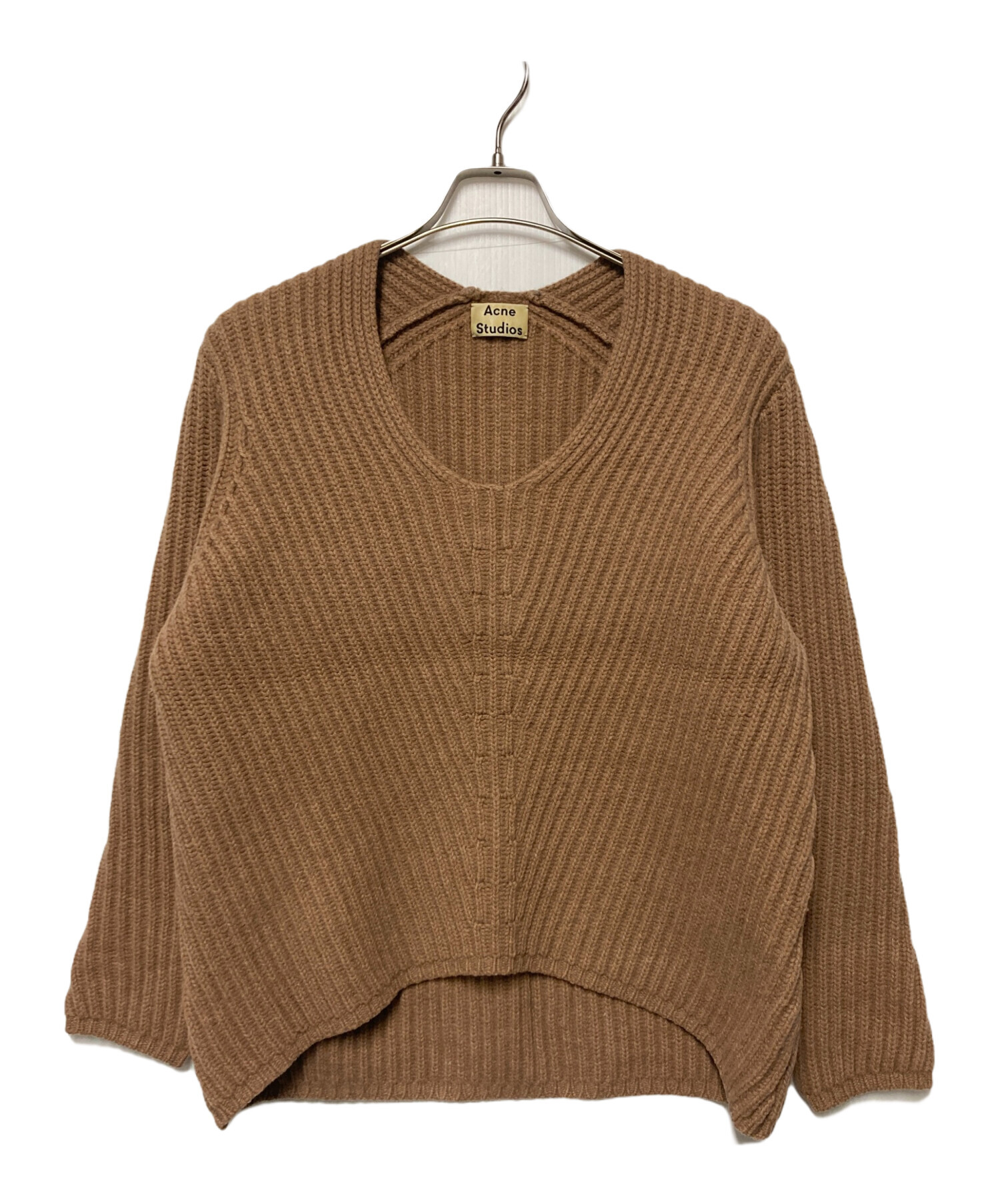 aki　acne studious モヘヤニット　ブラウン 美品】 Acne Studios / アクネストゥディオズ | クルーネックモヘヤ