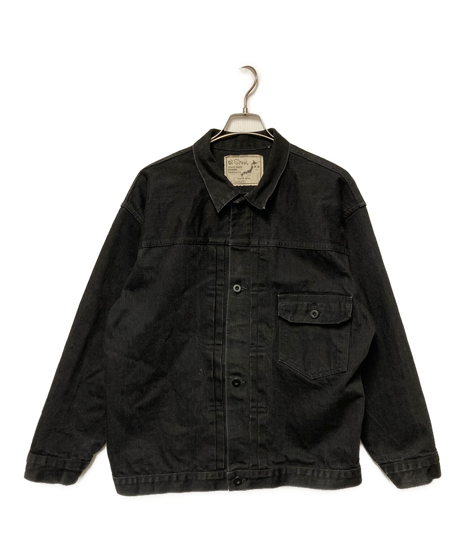 【新品未使用】orSlow ブラックデニムコート サイズ4 楽天市場】【SALE！50%OFF】オアスロウ orslow デニム ハーフ コート