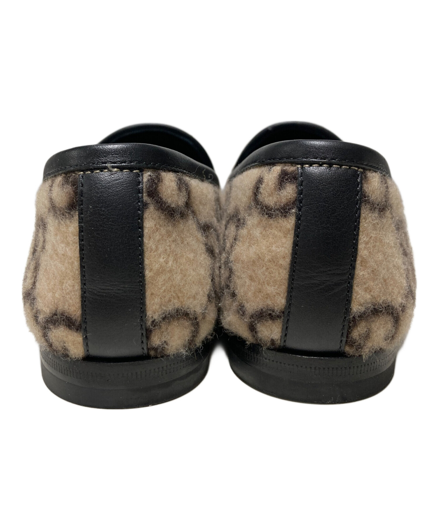 中古・古着通販】GUCCI (グッチ) GGホースビットローファー ベージュ