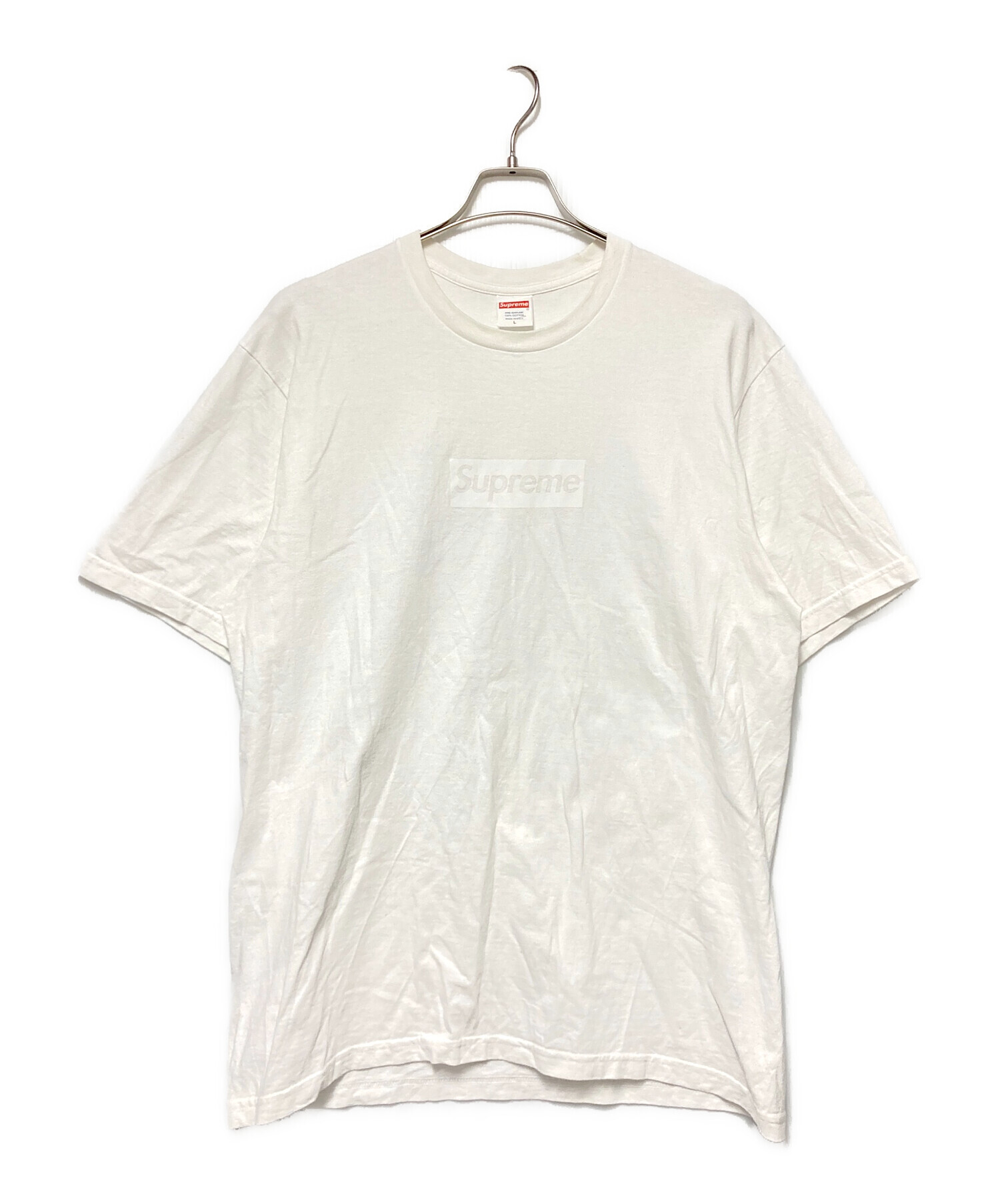 トップス Supreme 23SS Tonal Box Logo Tee White 中古・古着通販】SUPREME (シュプリーム) 23SS Tonal Box Logo Tee