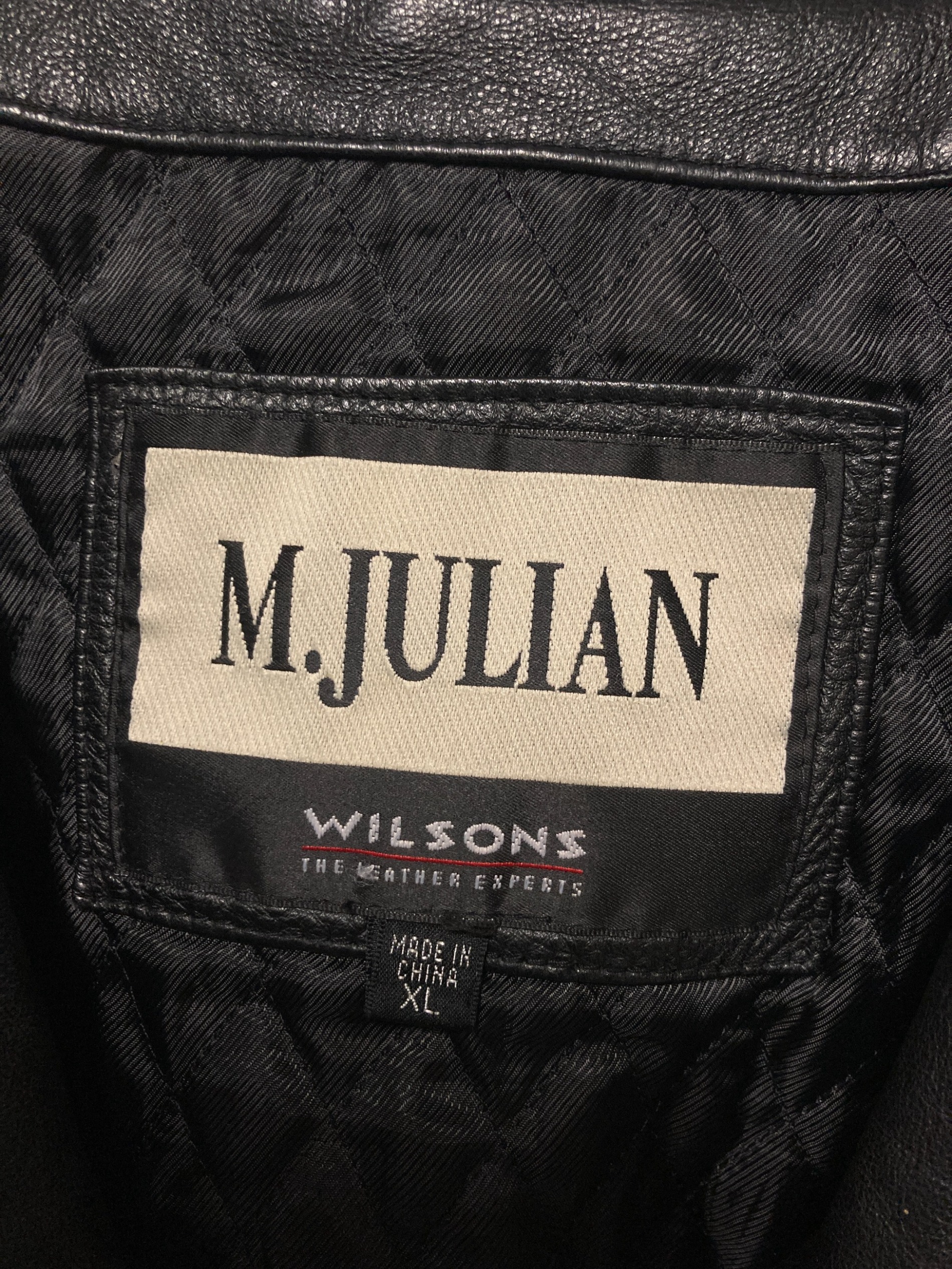 中古・古着通販】Wilson (ウィルソン) レザーコート ブラック サイズ