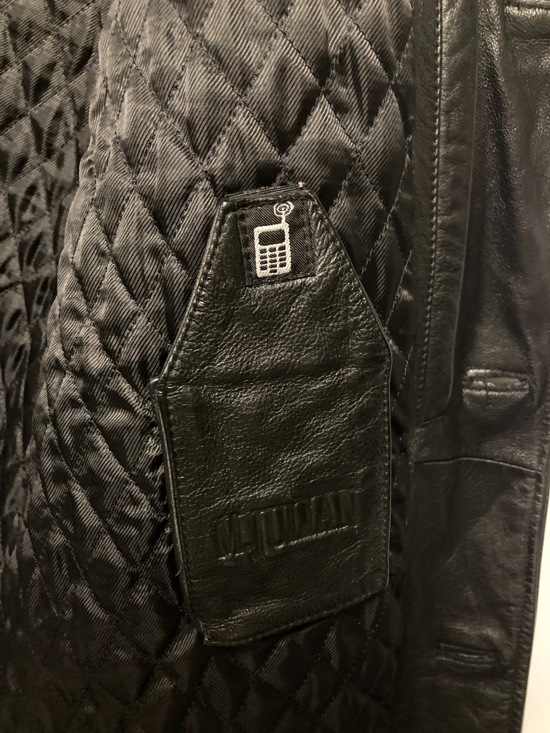 中古・古着通販】Wilson (ウィルソン) レザーコート ブラック サイズ