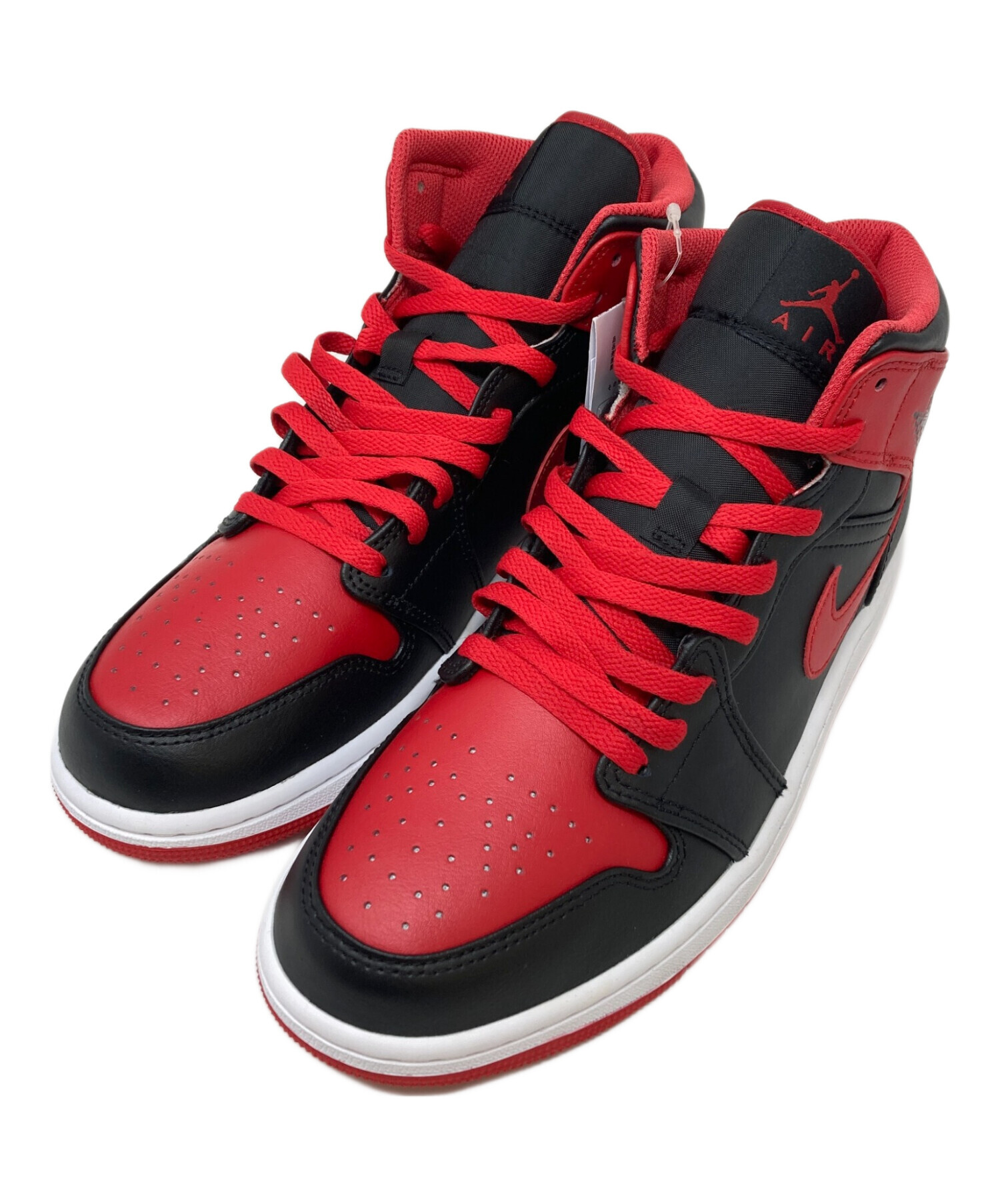 中古・古着通販】NIKE (ナイキ) AIR JORDAN 1 MID ブラック×レッド 