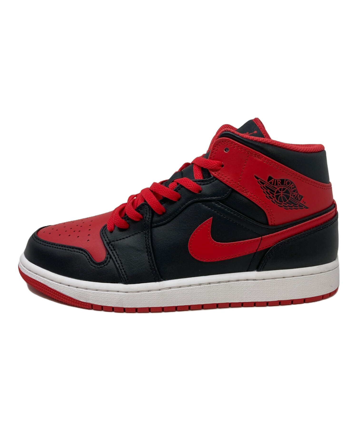 中古・古着通販】NIKE (ナイキ) AIR JORDAN 1 MID ブラック×レッド 