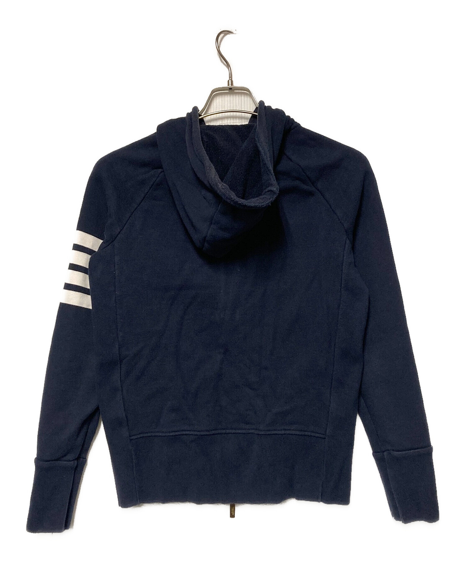 中古・古着通販】Thom Browne (トムブラウン) ジップパーカー ネイビー