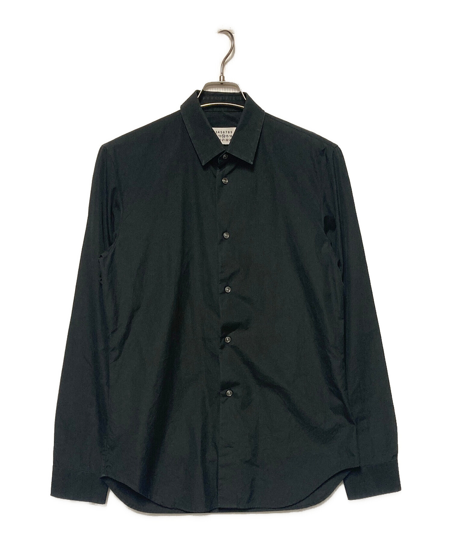 Maison Margiela 長袖 変形シャツ 黒 サイズ36 16SS 中古・古着通販】Maison Margiela (メゾンマルジェラ) 16SS レギュラー