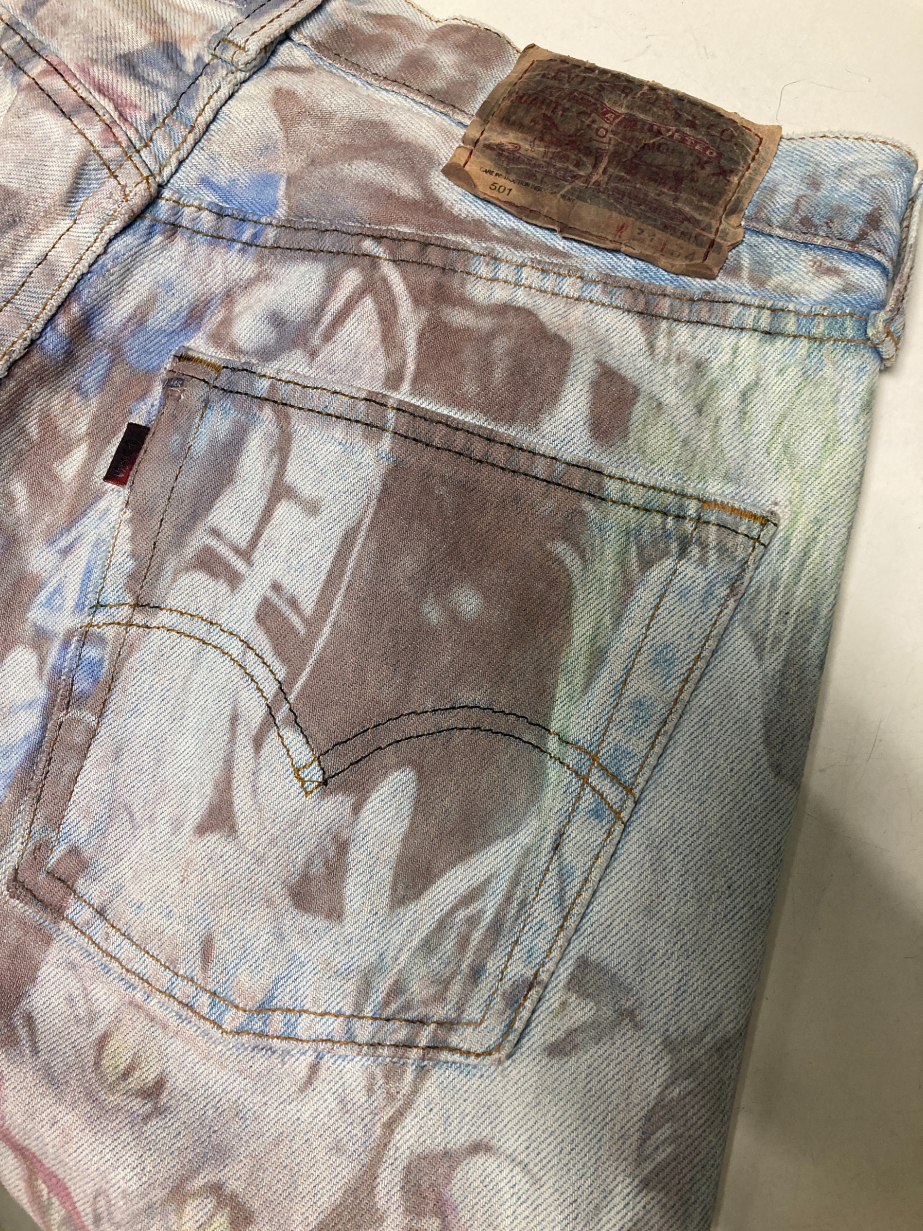 中古・古着通販】LEVI'S (リーバイス) 501リメイクデニムパンツ / 水圧