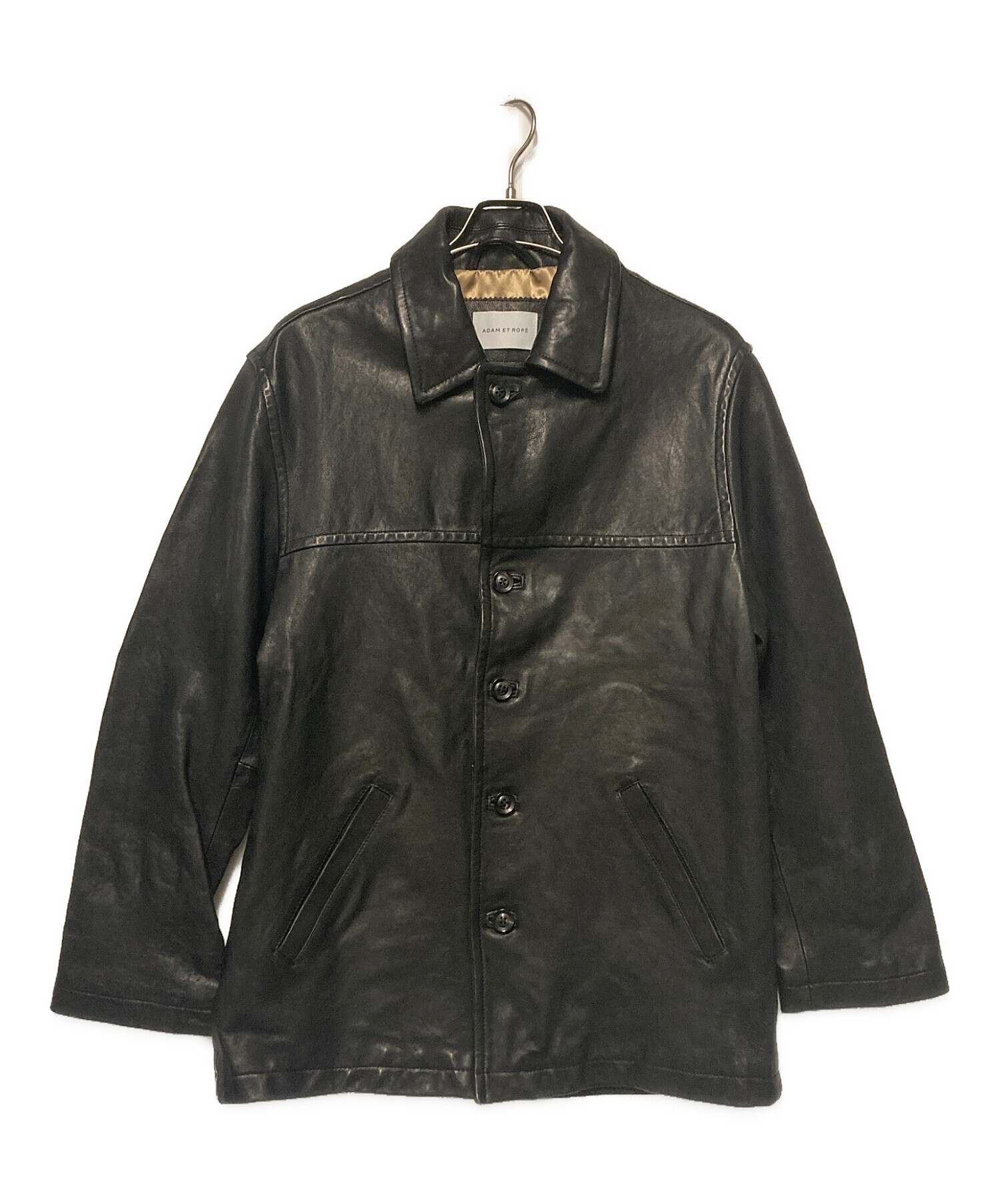 中古・古着通販】Adam et Rope (アダム エ ロペ) レザーカーコート