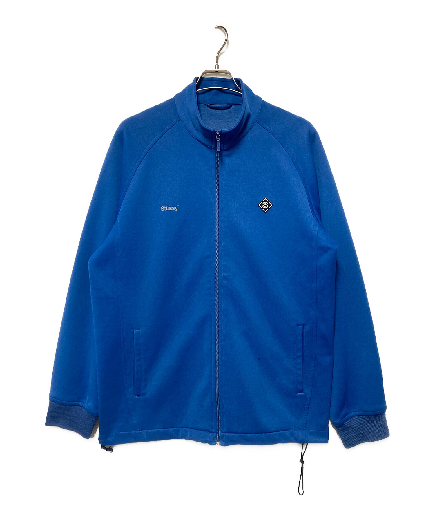 stussy　トラックジャケット　Lサイズ　ポリエステル100%　ロゴ刺繍　紺色 中古・古着通販】stussy (ステューシー) トラックジャケット / 紺タグ