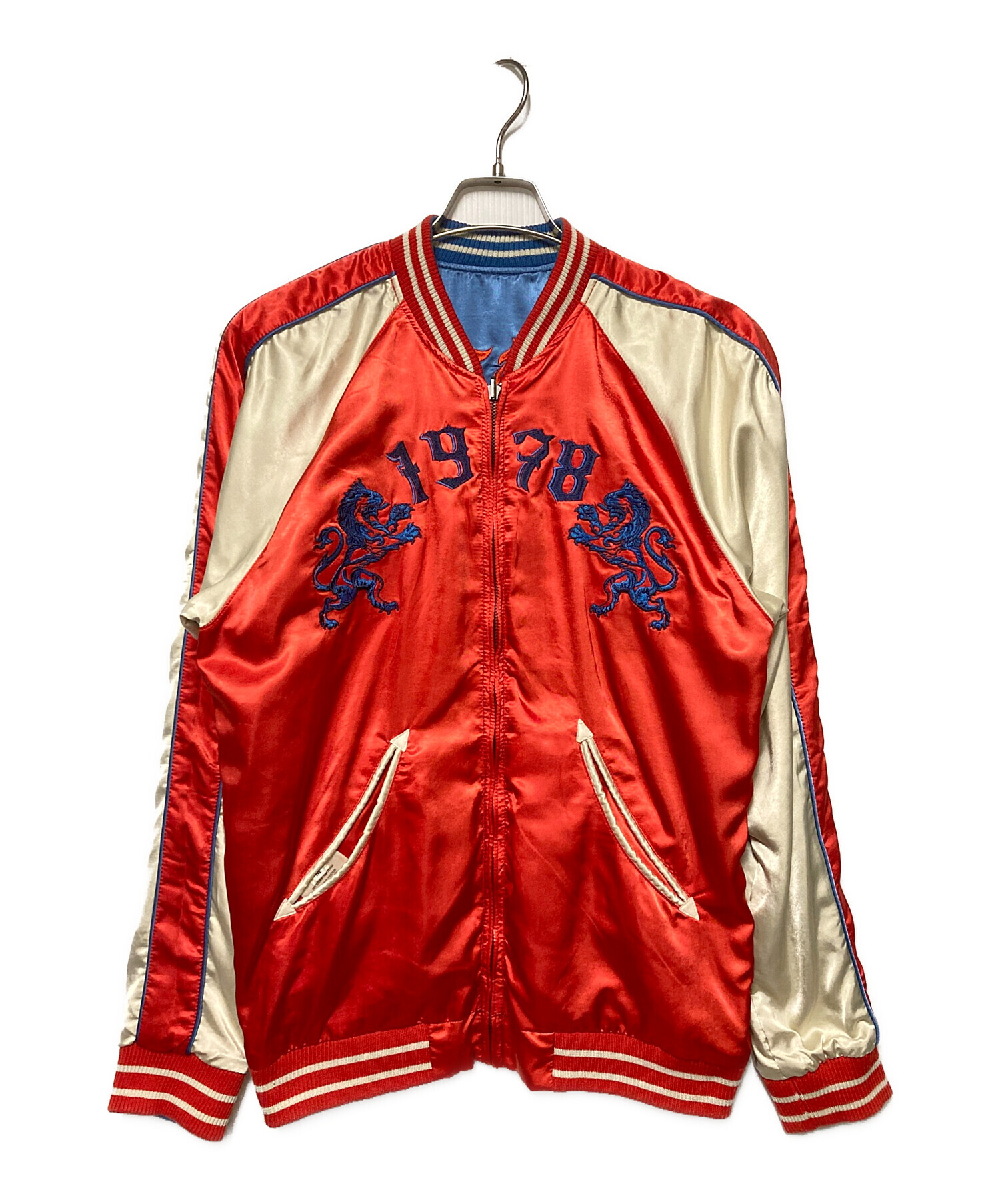 ディーゼル DIESEL リバーシブルスカジャン M 中古・古着通販】DIESEL (ディーゼル) リバーシブルスカジャン ブルー