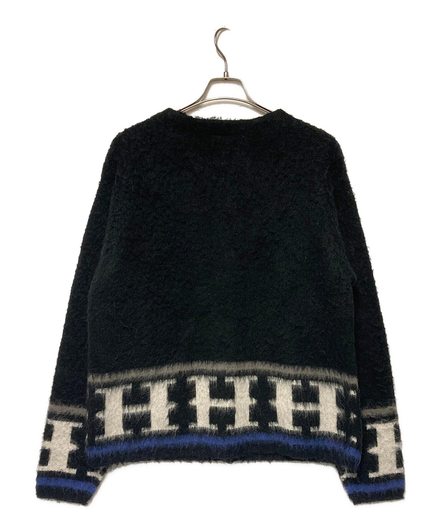 美品 Lsize HUF CRACKED CARDIGAN 定価22,000円 中古・古着通販】HUF (ハフ) PALISADES CARDIGAN ブラック サイズ:S