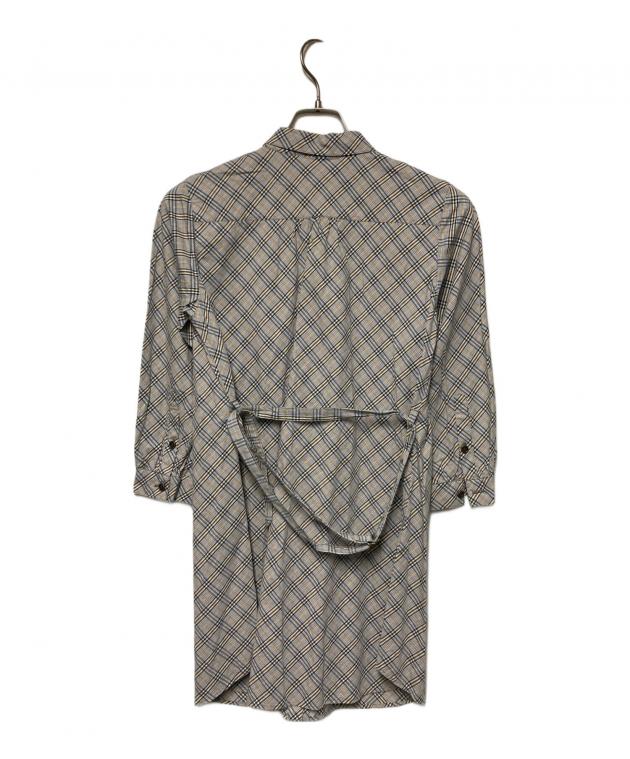 BLUE LABELブルーレーベル チェックシャツワンピース38サイズ BLUE