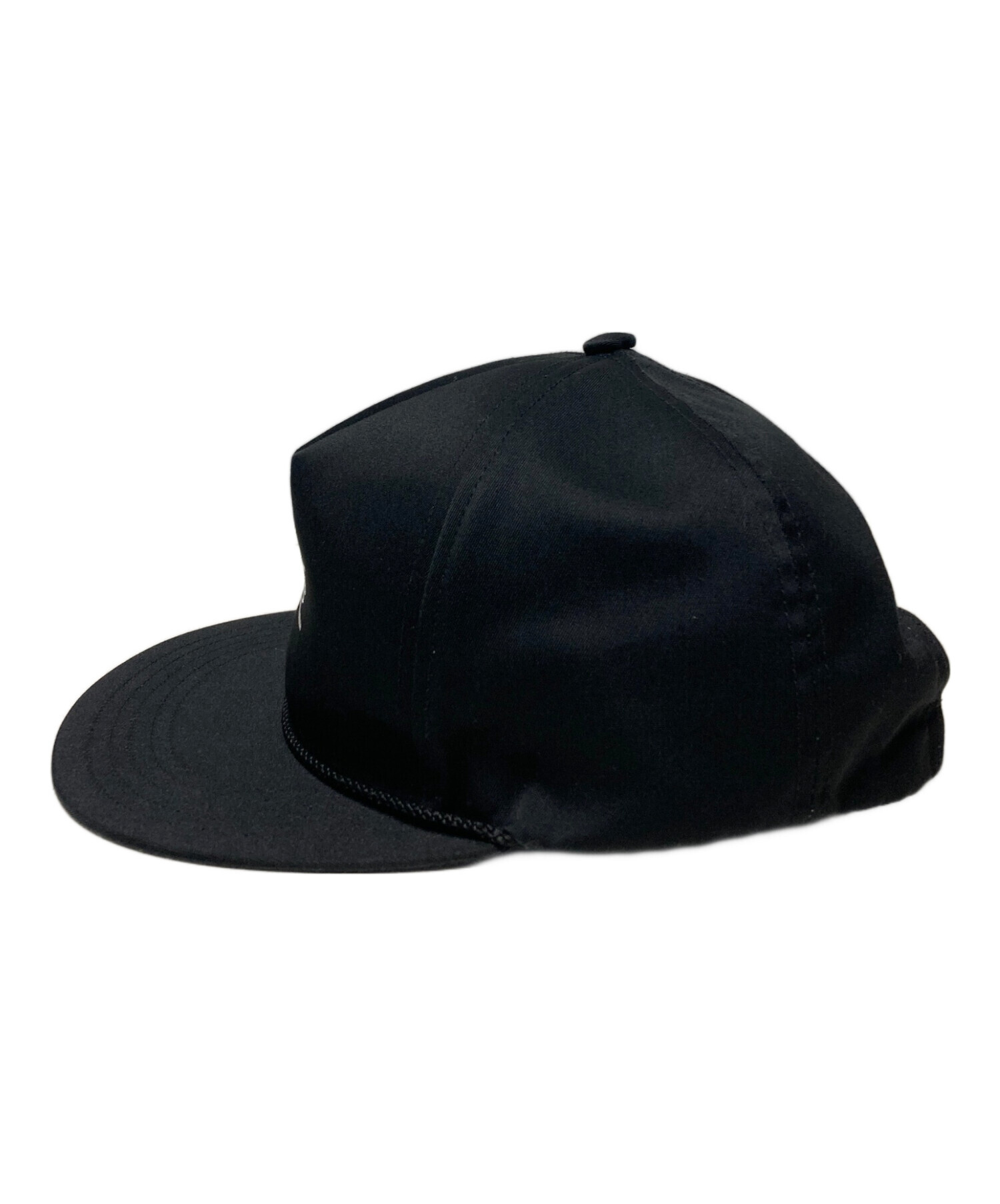 ★正規/美品★wtaps 23ss キャップ 黒 フリーサイズ ダブルタップス WTAPS（ダブルタップス） 23SS フロントロゴ刺繍ナイロンキャンプ
