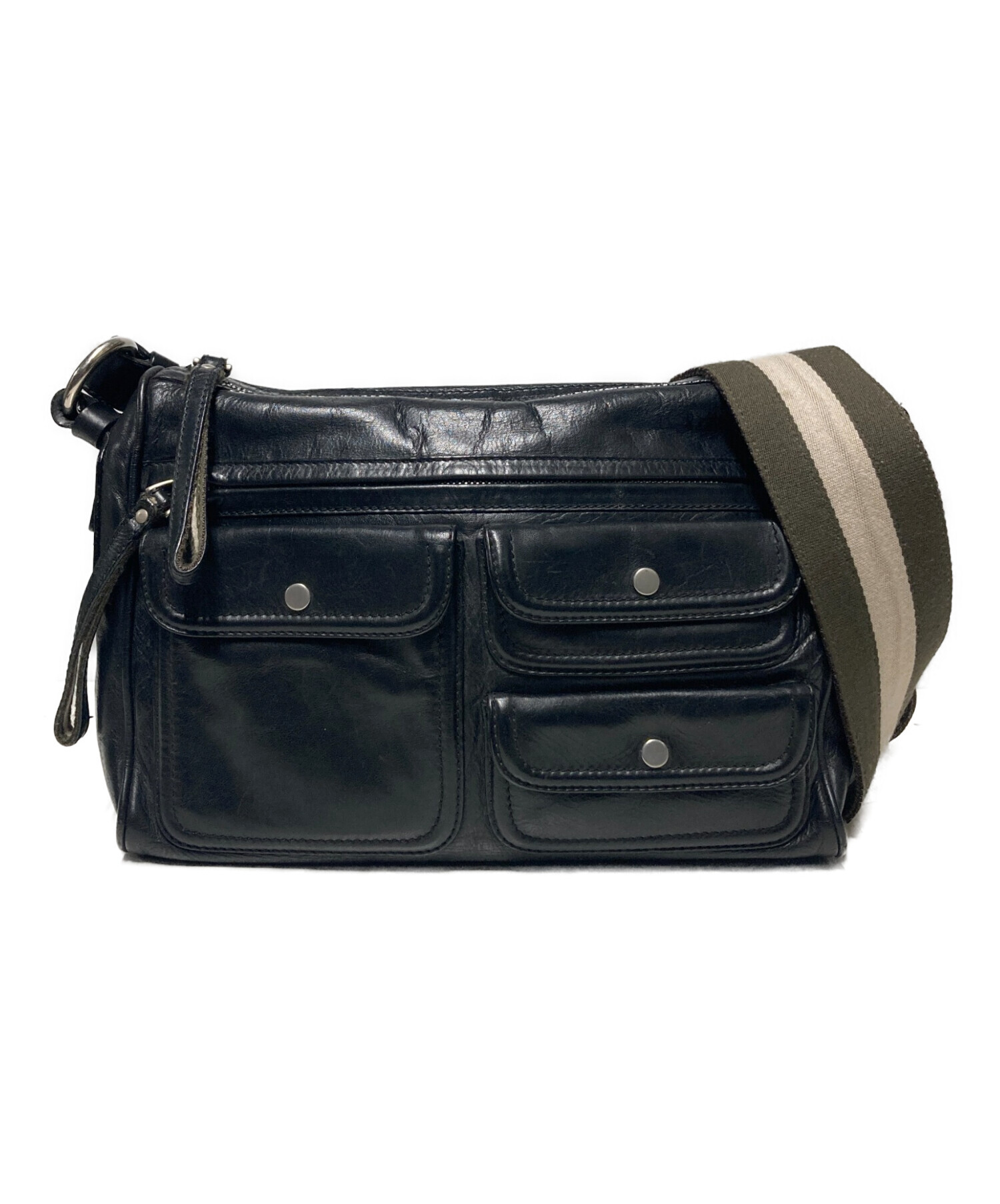 中古・古着通販】BALLY (バリー) ショルダーバッグ ブラック｜ブランド 