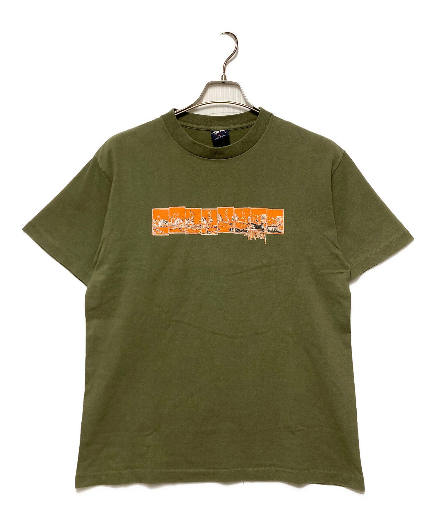 中古・古着通販】stussy (ステューシー) プリントTシャツ / 紺タグ