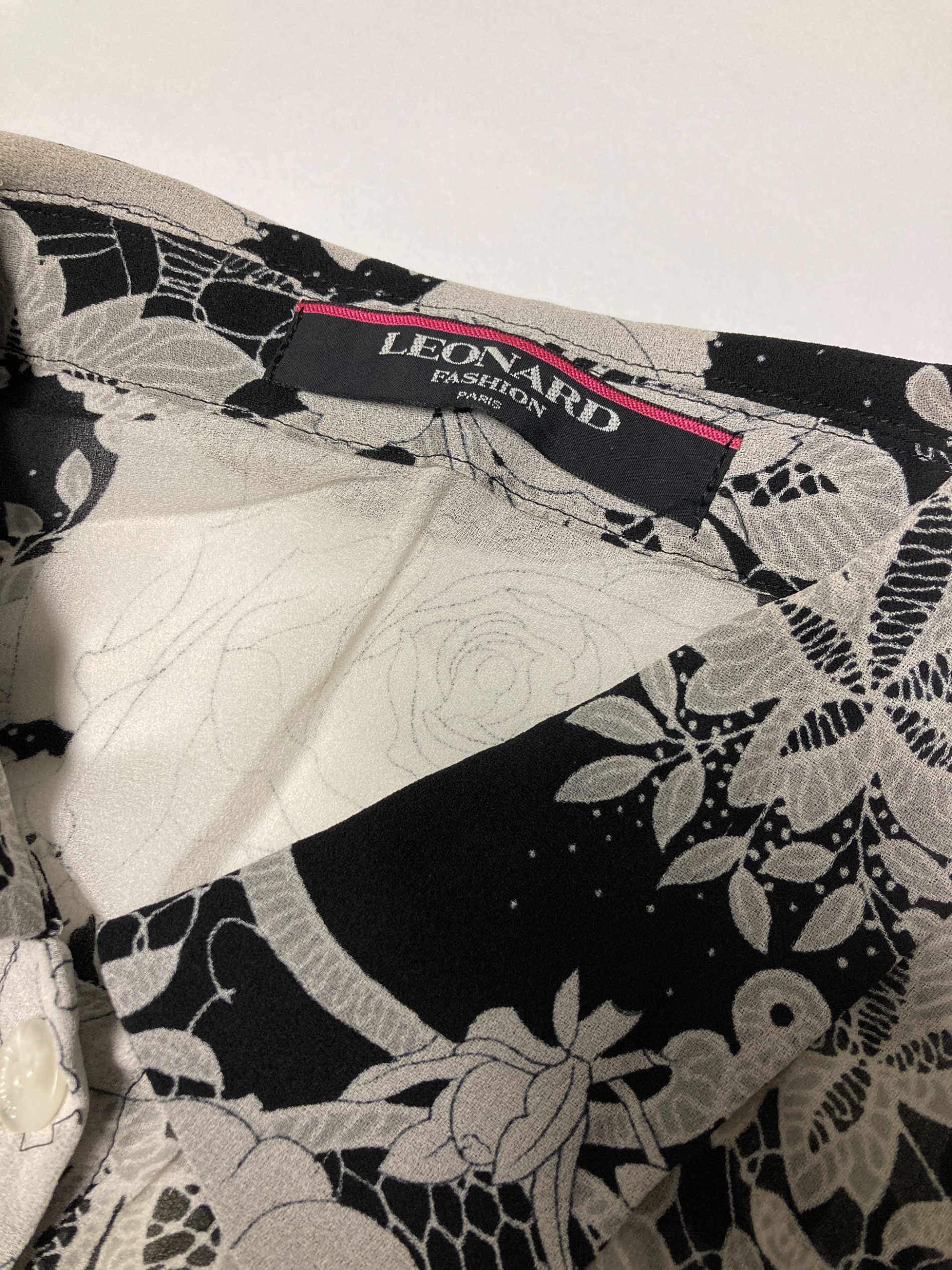 中古・古着通販】LEONARD (レオナール) 総柄シルクシアーシャツ