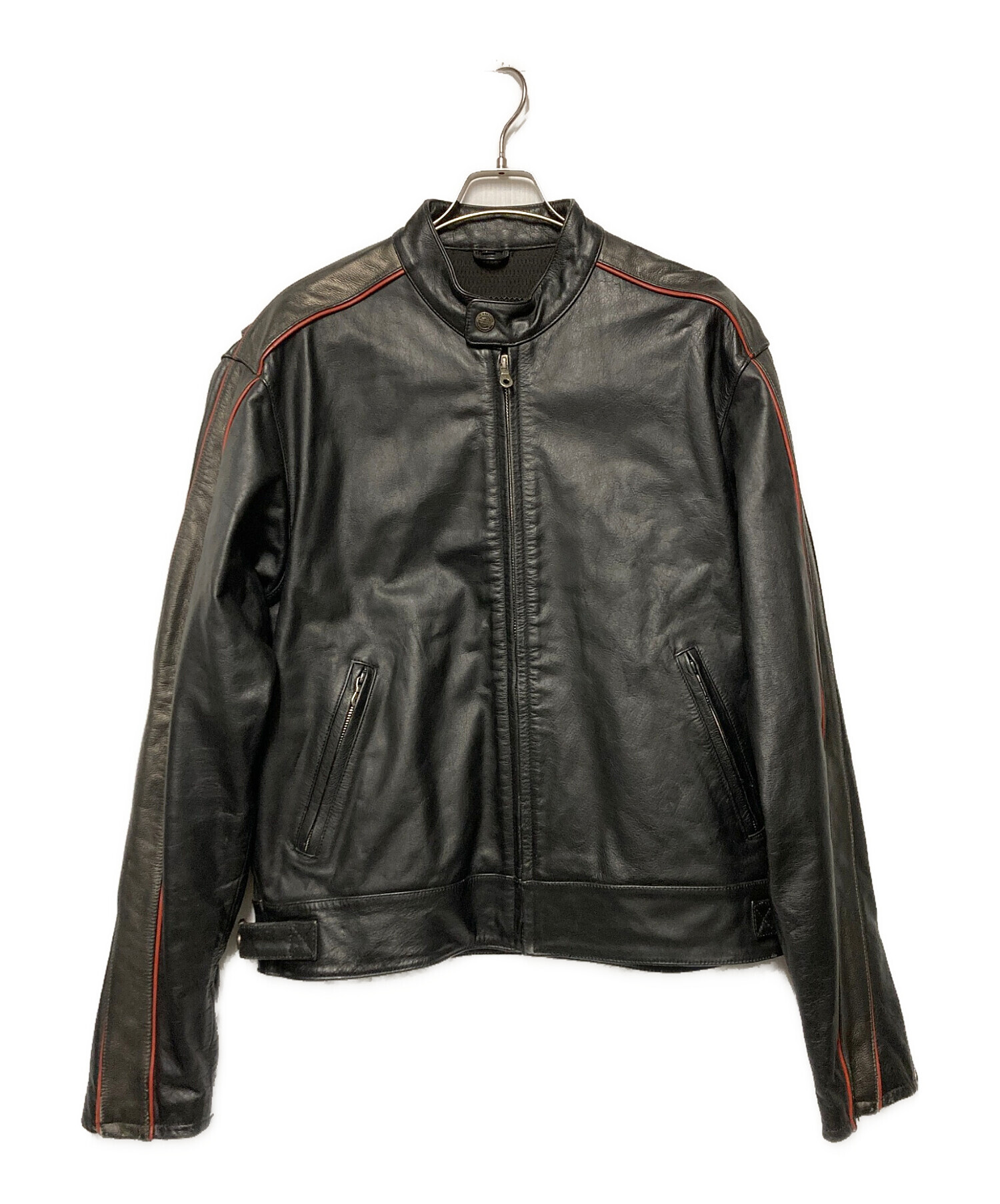 美品　HARLEY DAVIDSON　シングルライダースジャケット　ブラック　黒 楽天市場】HARLEY-DAVIDSON ハーレーダビッドソン ジャケット エンボス