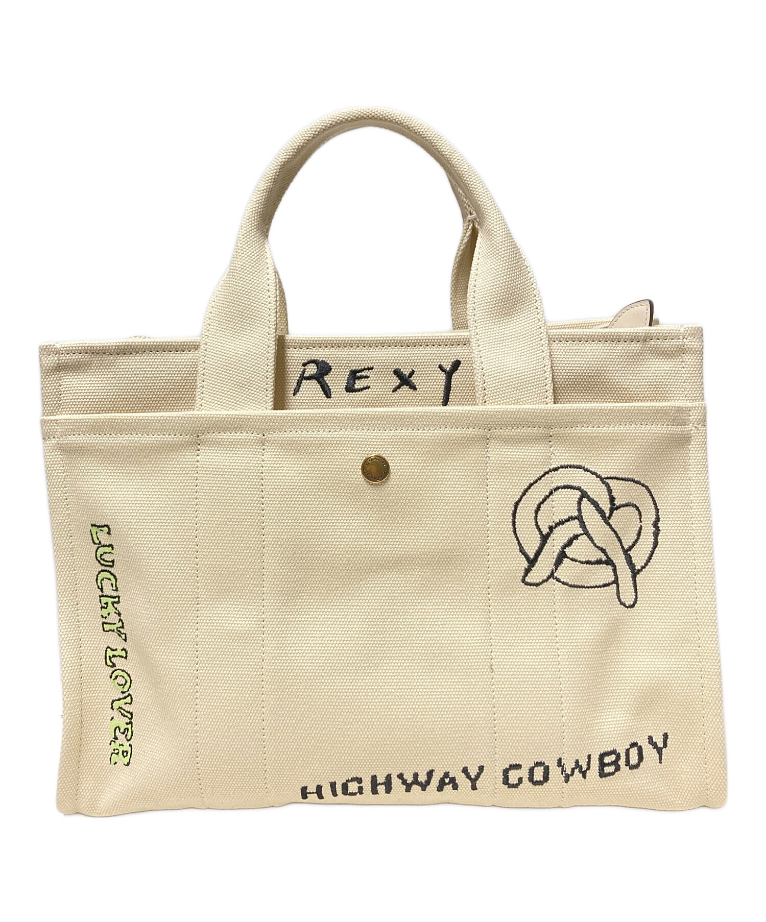 中古・古着通販】COACH (コーチ) スケッチプリント2WAYトートバッグ