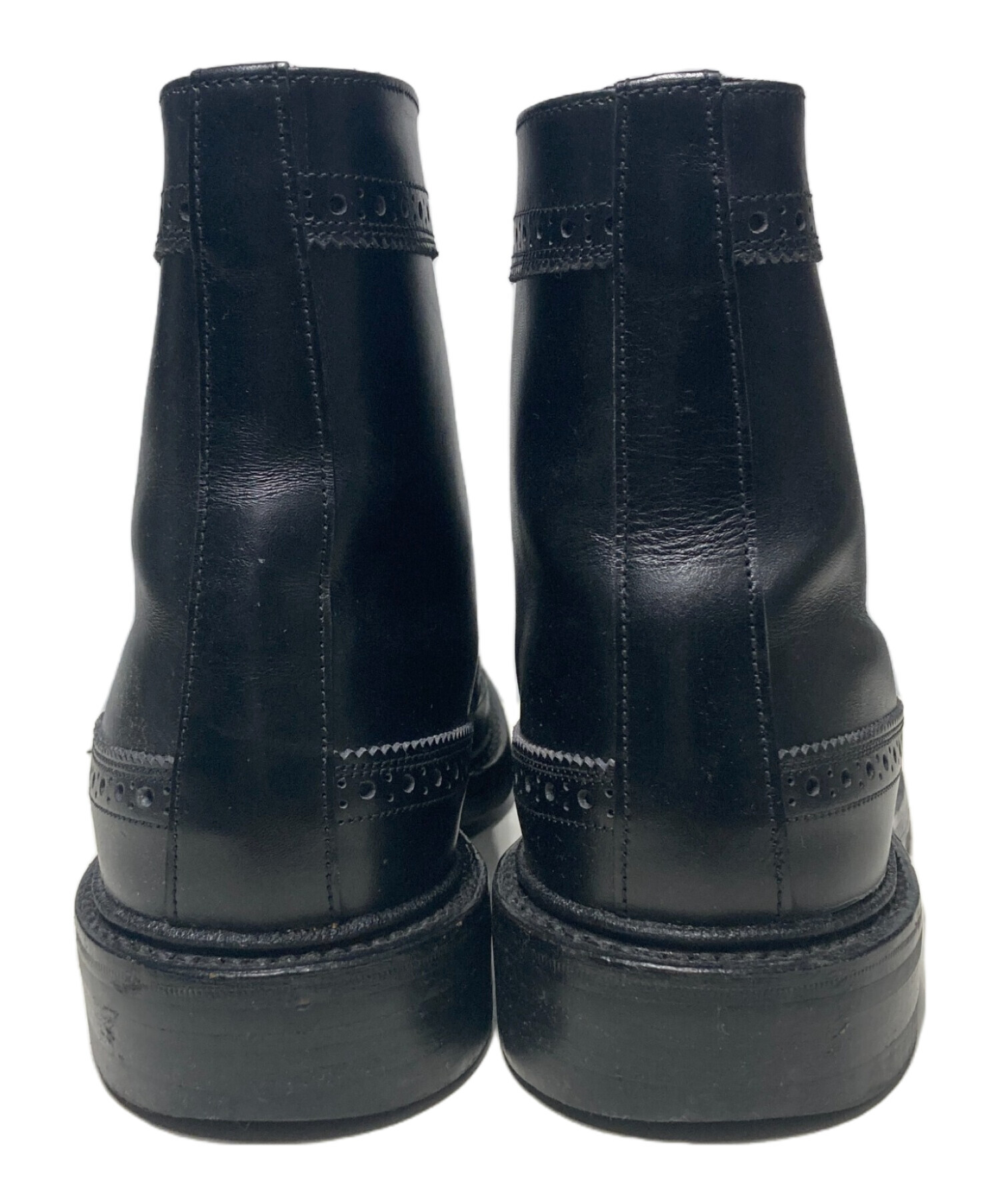 p*e様 Tricker's ウィングチップ ブーツ ブラック 中古・古着通販】Tricker's (トリッカーズ) ウィングチップブーツ