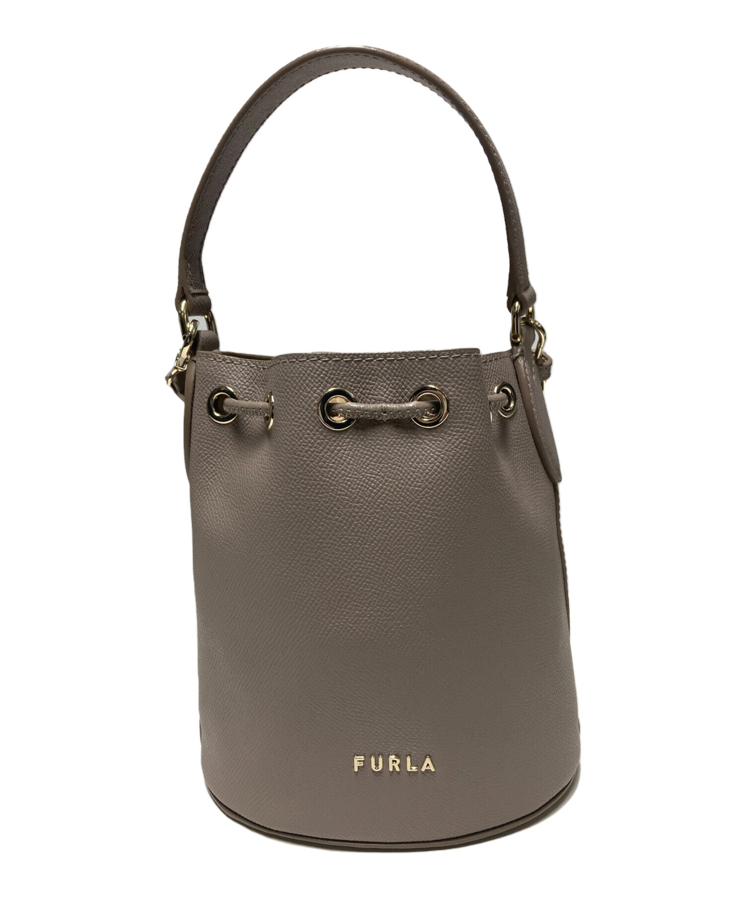 中古・古着通販】FURLA (フルラ) ショルダーバッグ グレージュ