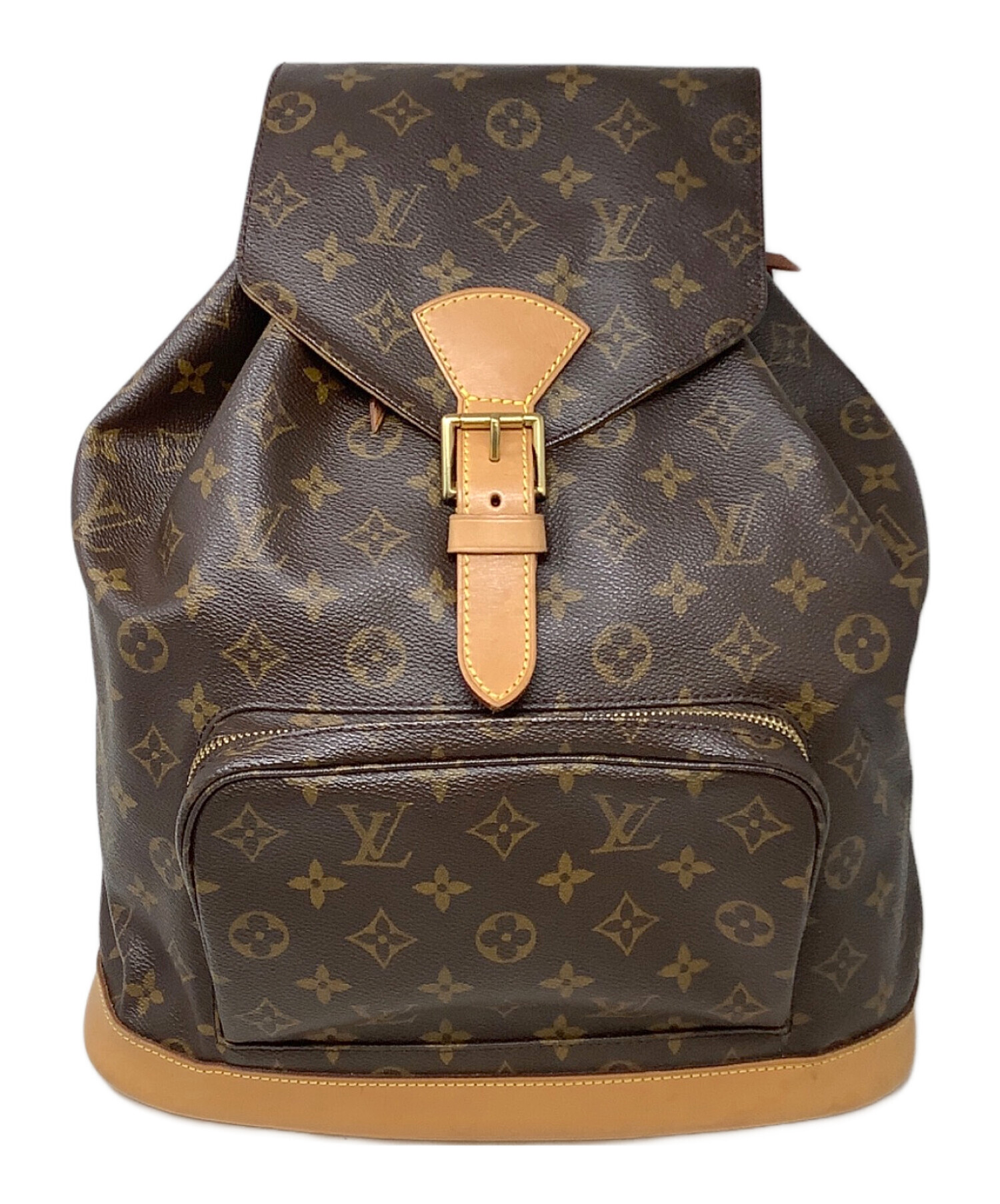 ルイ ヴィトン モンスリGM LOUIS VUITTON 公式リペア品 中古・古着通販】LOUIS VUITTON (ルイ ヴィトン) モンスリGM ブラウン