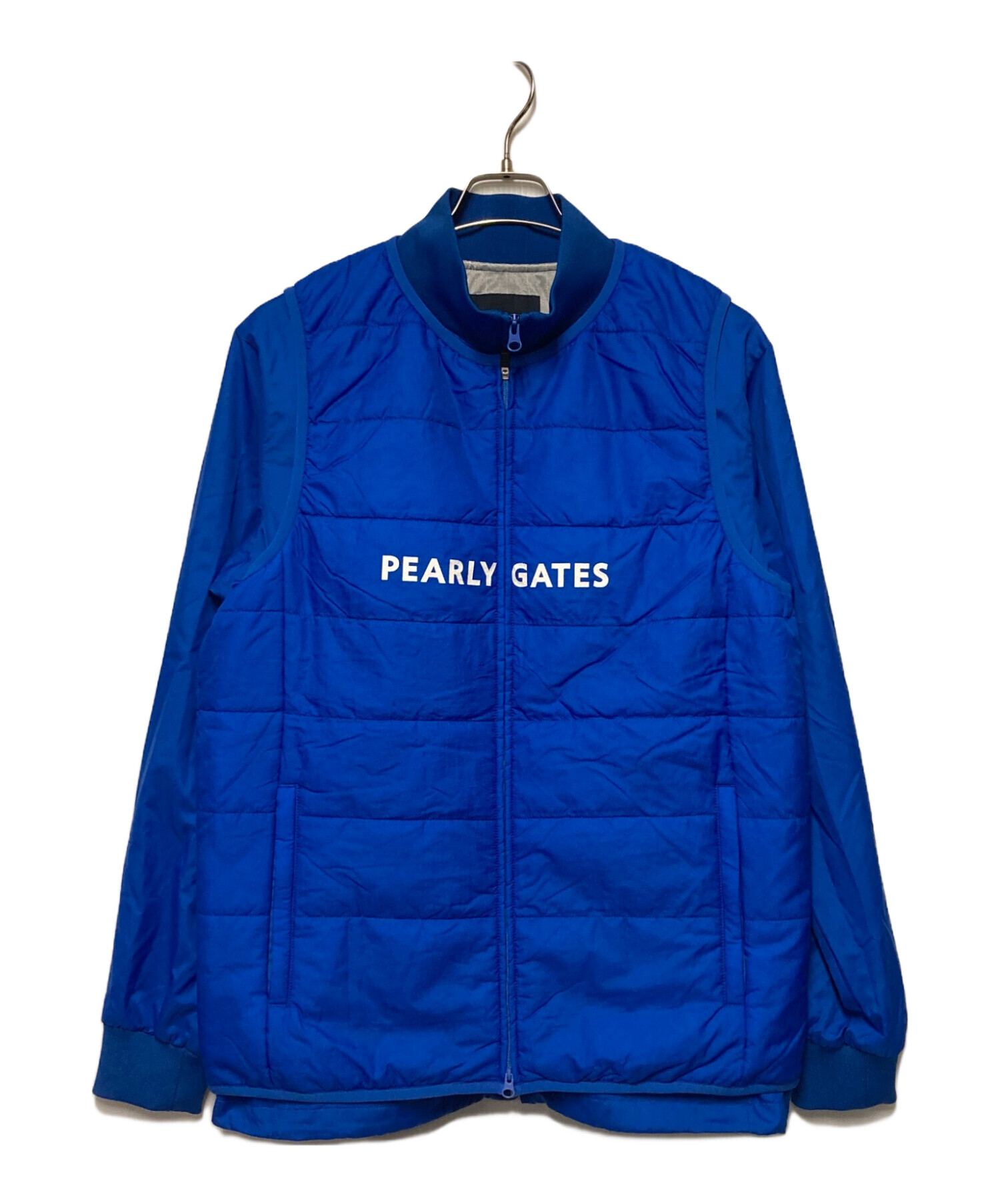 パーリーゲイツ PERTEX 中綿 ブルゾン リバーシブル ネイビー 新品 中古・古着通販】PEARLY GATES (パーリーゲイツ) Nyリップストップ中綿