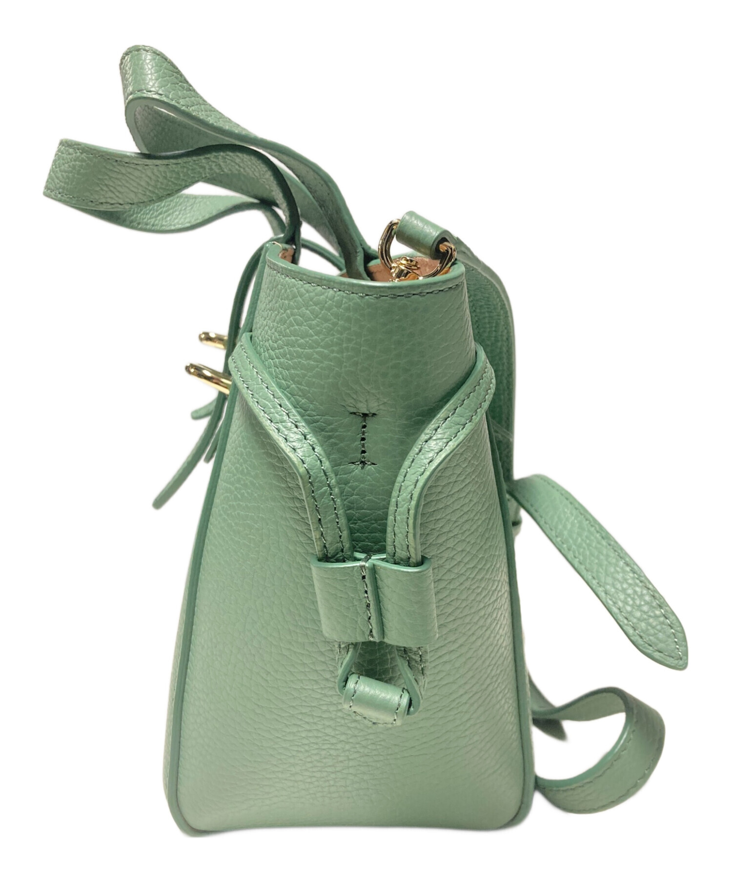 中古・古着通販】FURLA (フルラ) ネットミニトートバッグ グリーン