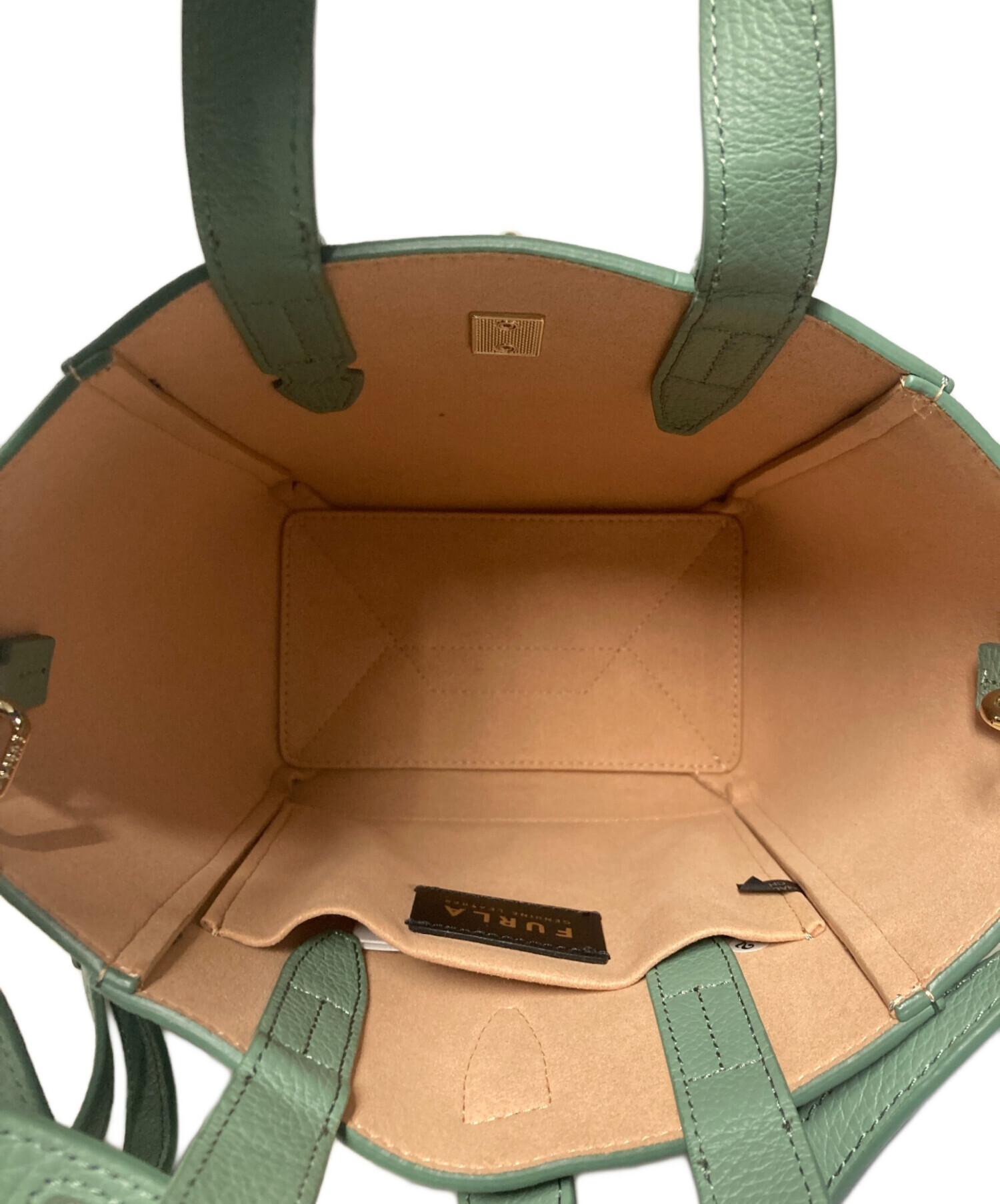 中古・古着通販】FURLA (フルラ) ネットミニトートバッグ グリーン