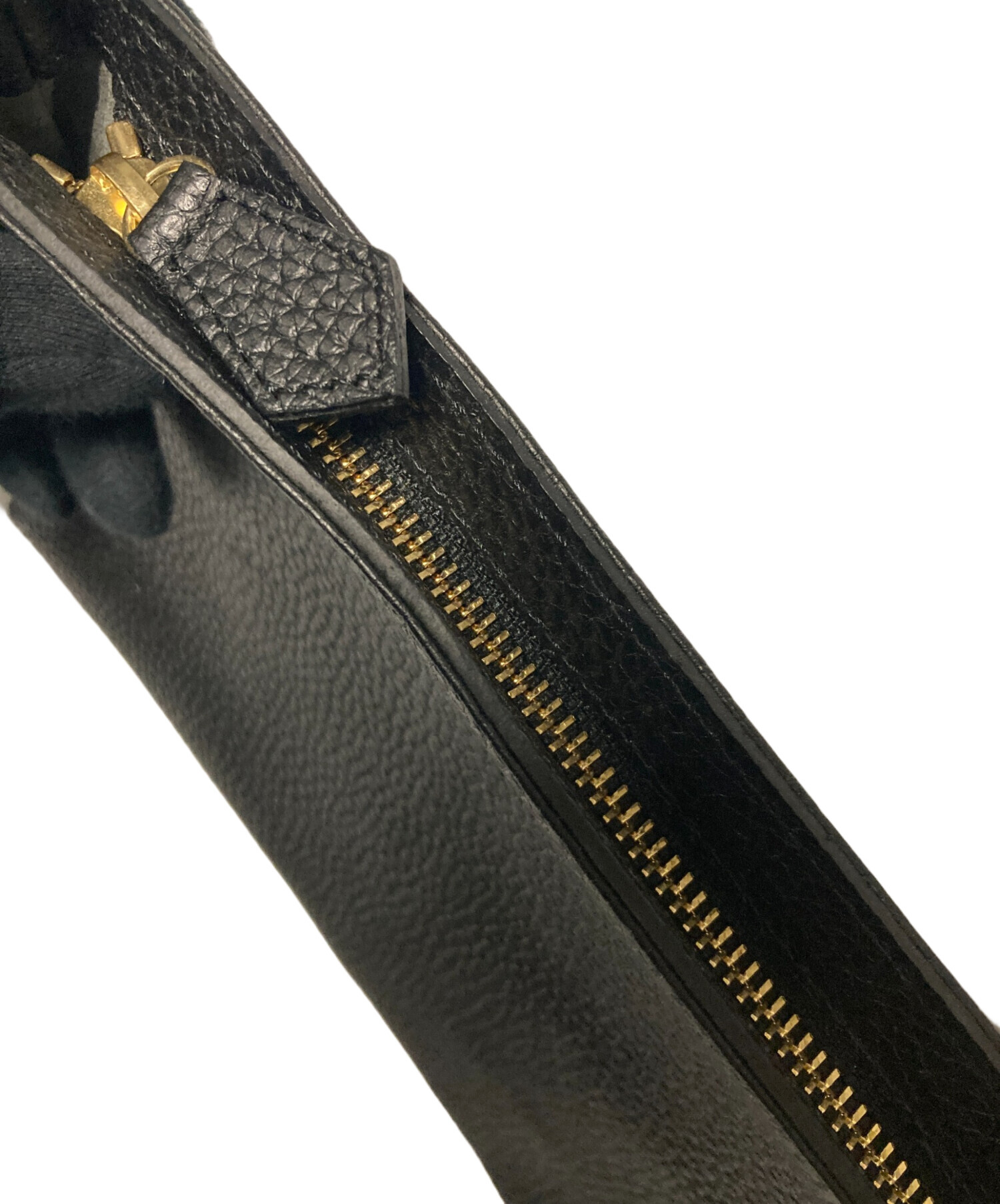 中古・古着通販】hushtag (ハッシュタグ) レザーサコッシュ ブラック