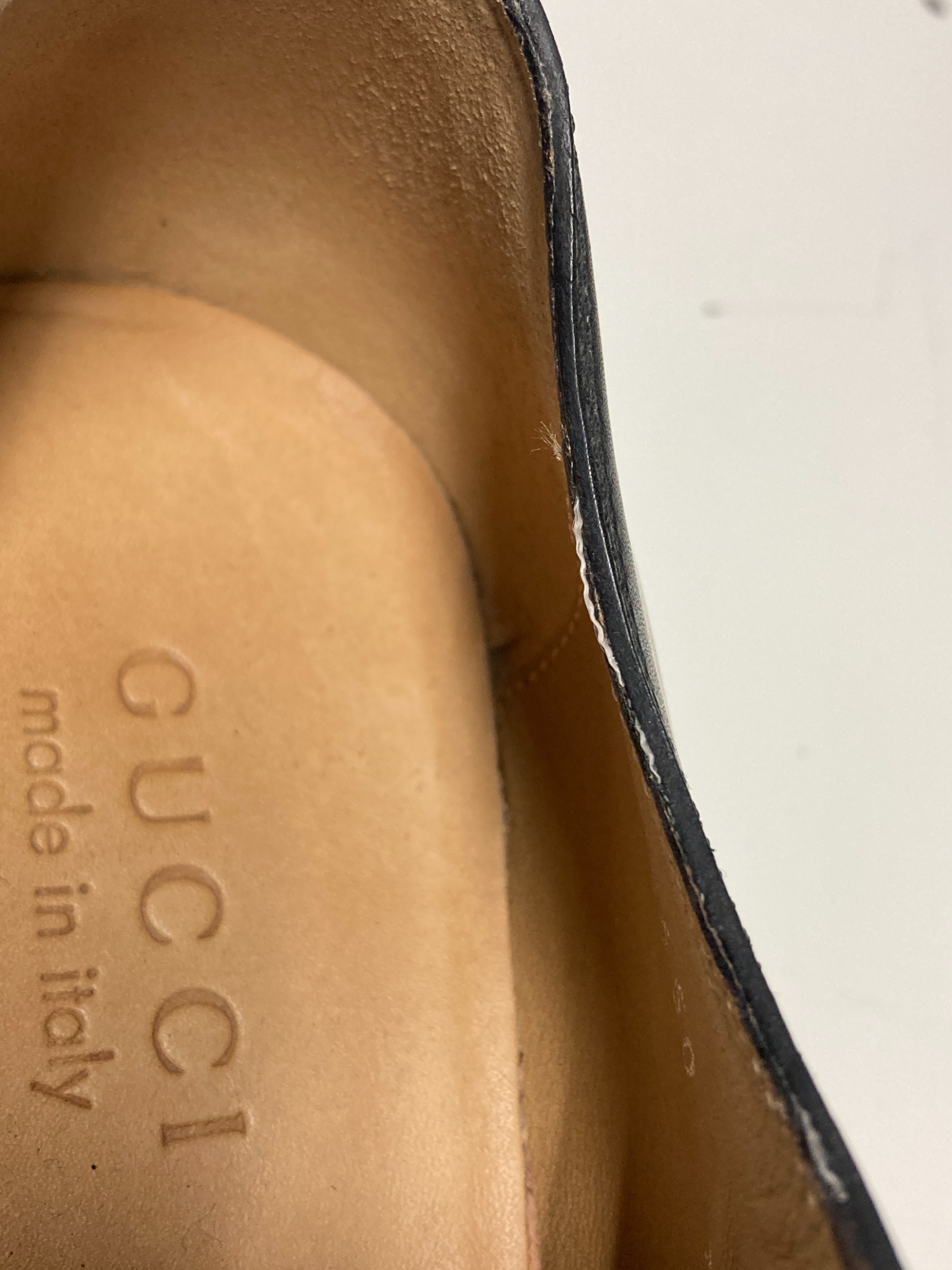 中古・古着通販】GUCCI (グッチ) ストレートチップシューズ ブラック