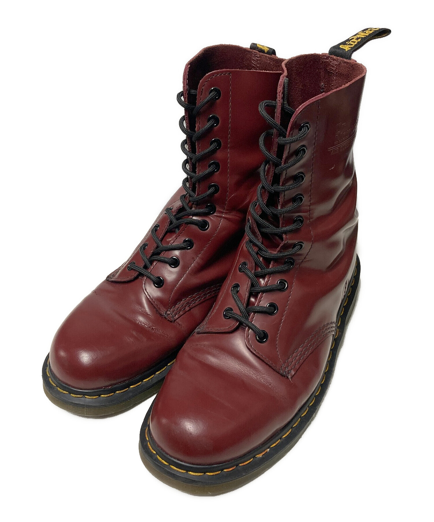 Dr.Martens ブーツ UK9(27.5cm位) エンジ系 【古着】【中古】 中古・古着通販】Dr.Martens (ドクターマーチン) 10ホールブーツ