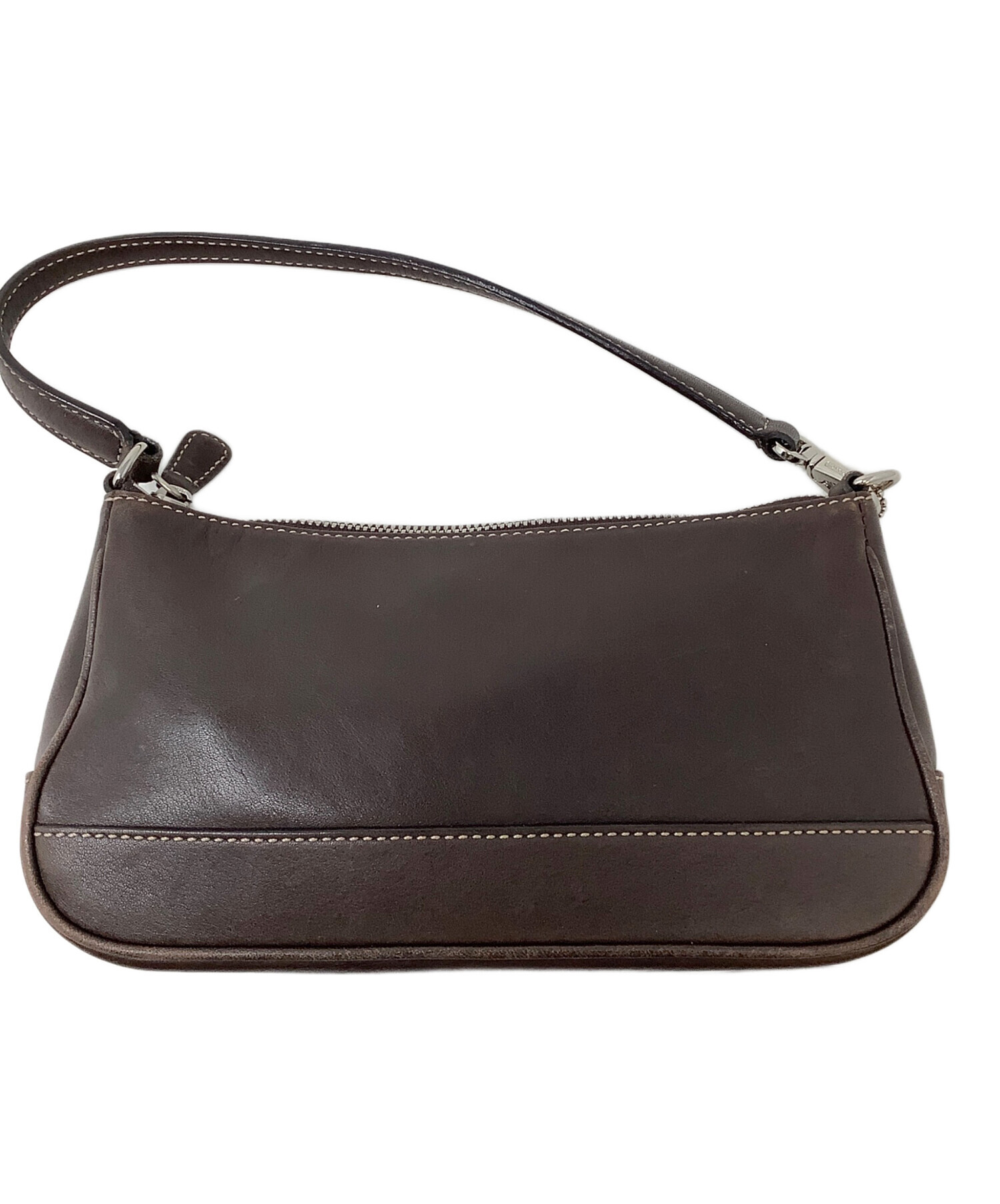 美品✨old coach オールドコーチ　ハンドバッグ　レザー　ダークブラウン 中古・古着通販】COACH (コーチ) レザーハンドバッグ / OLD COACH