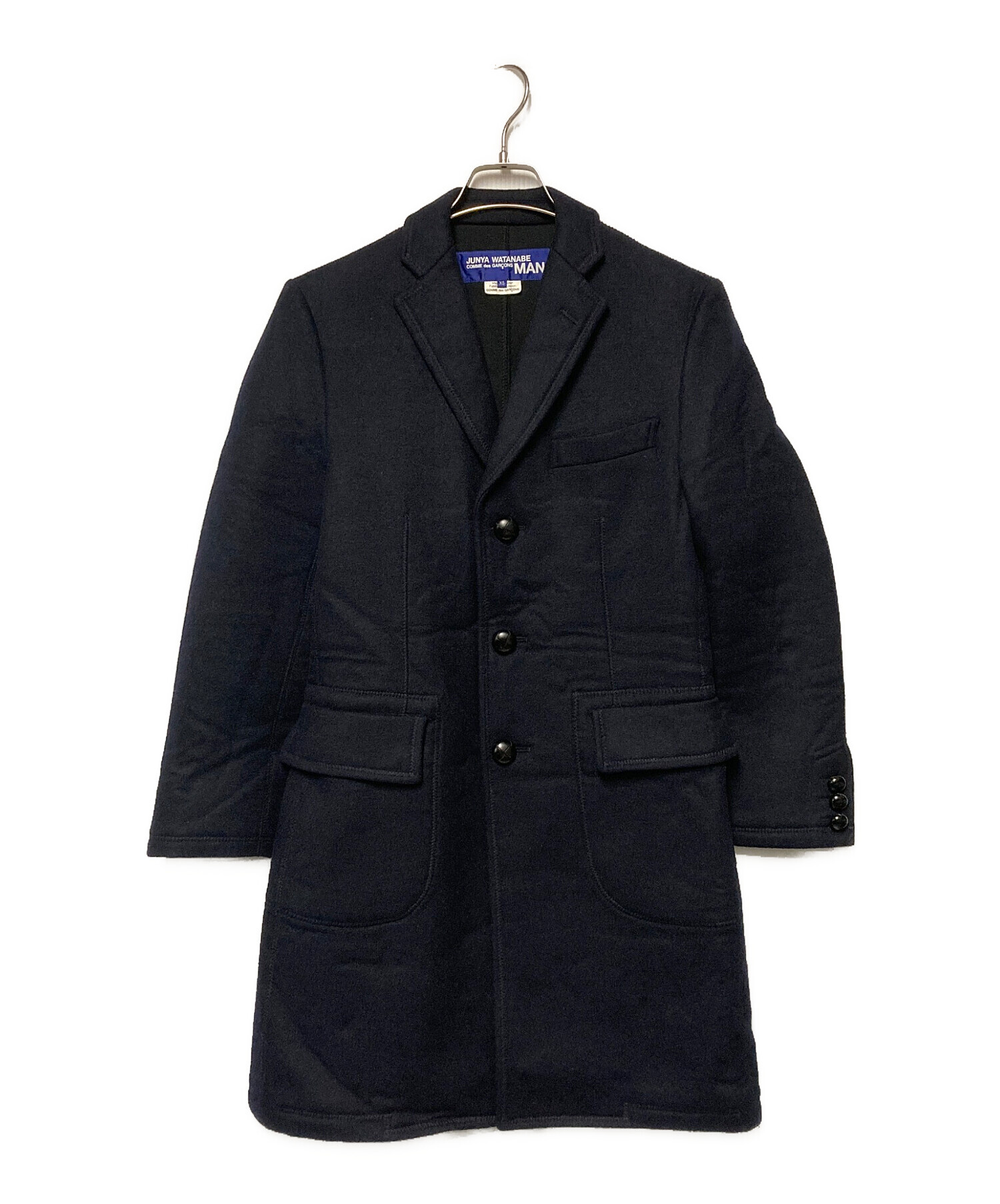 JUNYA WATANABE MAN チェスターコート 2019AW 中古・古着通販】JUNYA WATANABE MAN (ジュンヤワタナベマン) ウール